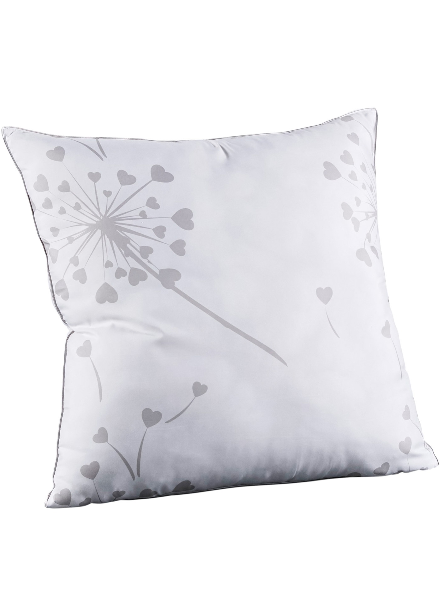 Poduszka z mikrofazy z motywem dmuchawców, twarda