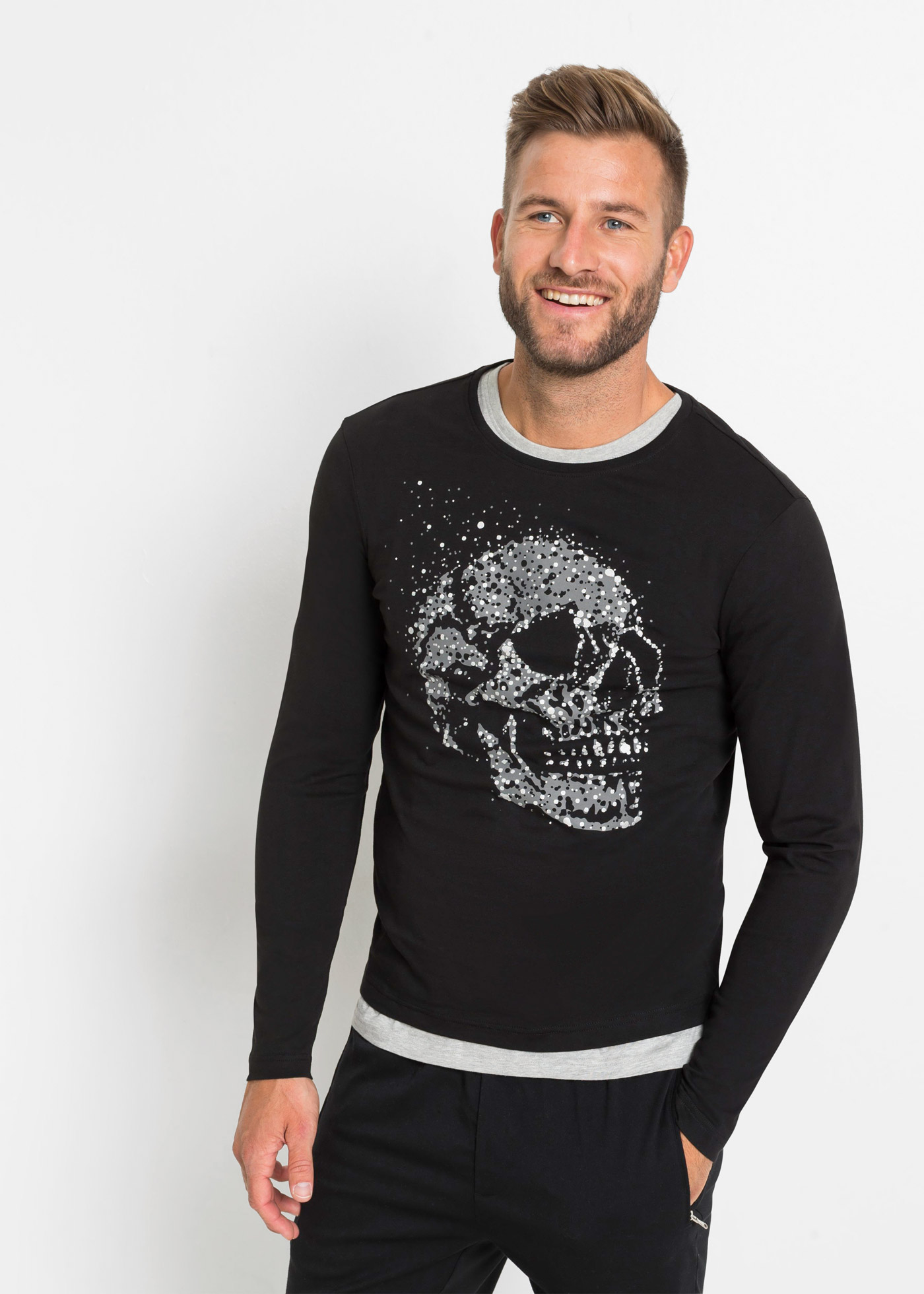 Shirt z długim rękawem, Slim Fit