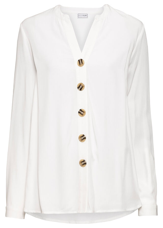 Bluzka oversize z ozdobnymi guzikami