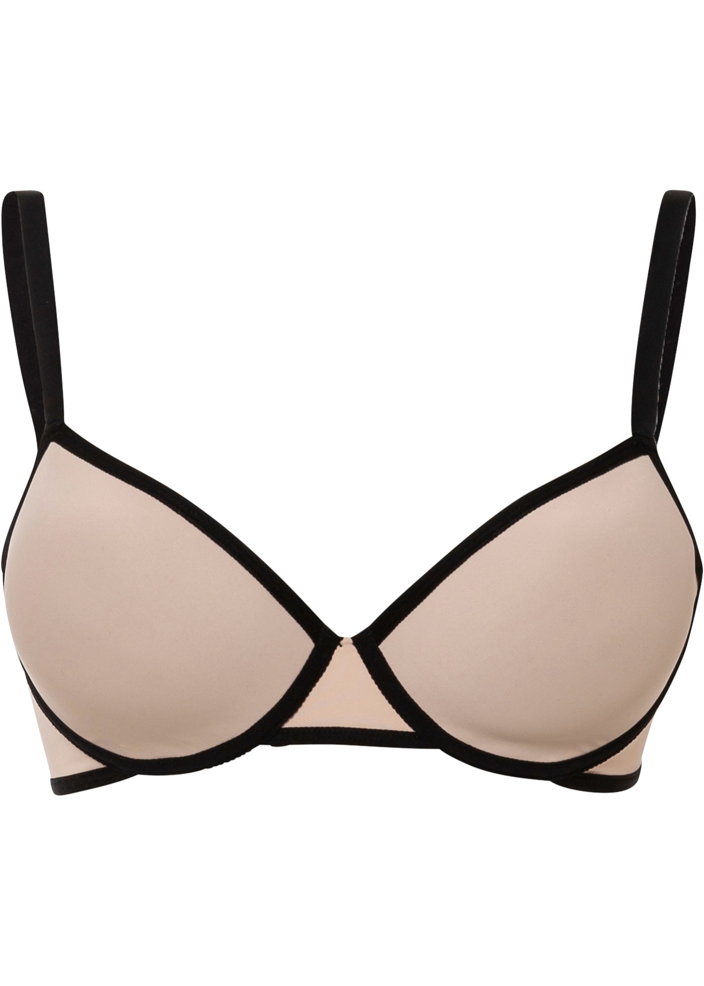 Biustonosz z usztywnianymi miseczkami, z materiału z recyklingu