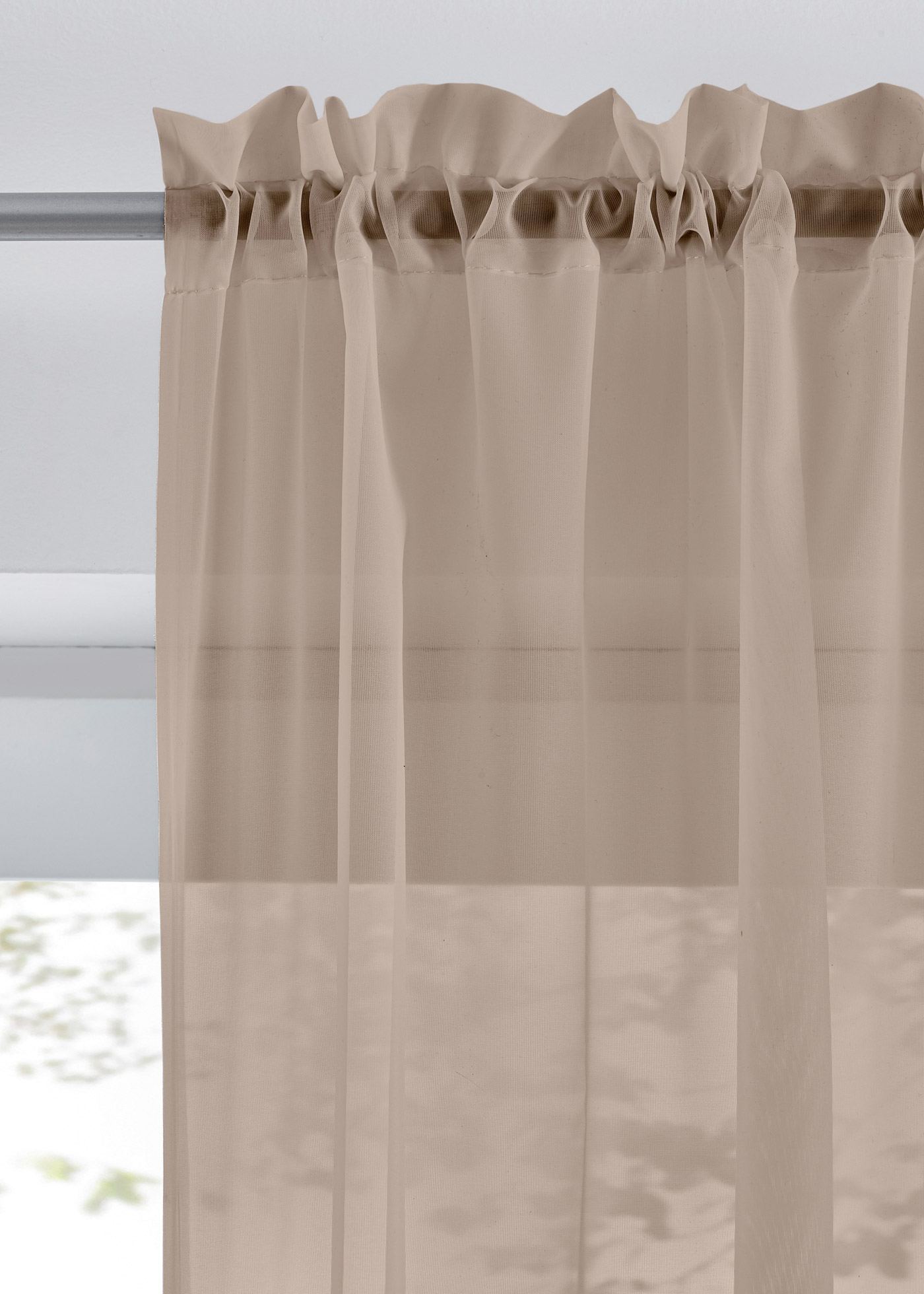 Firany z lekkiego woalu (2 szt.)