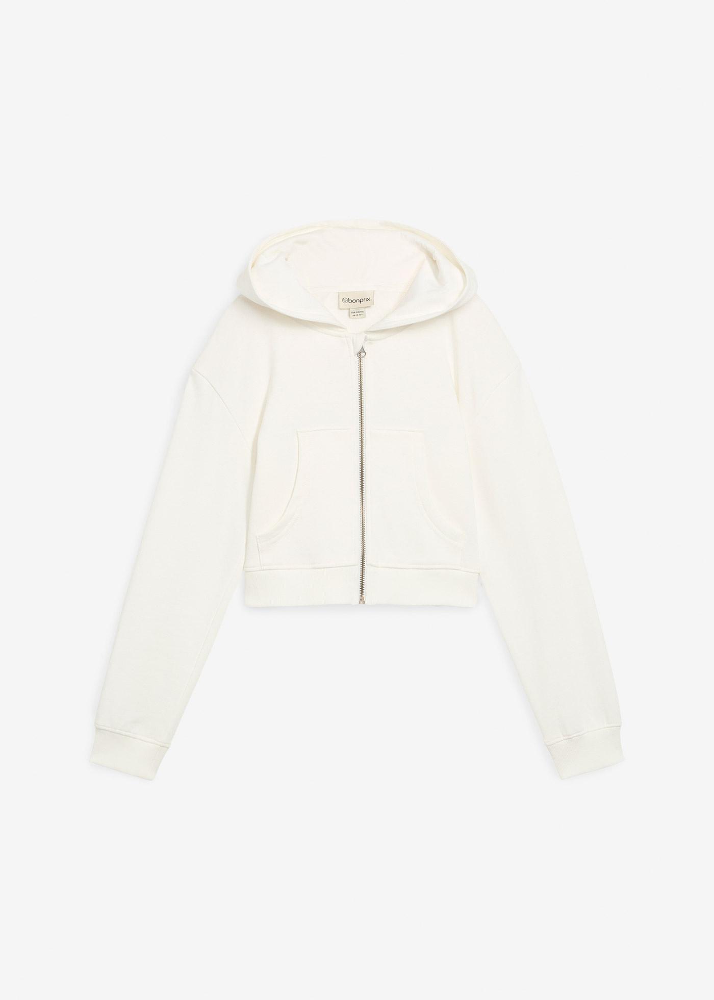 Bluza rozpinana z kapturem z czystej bawełny organicznej