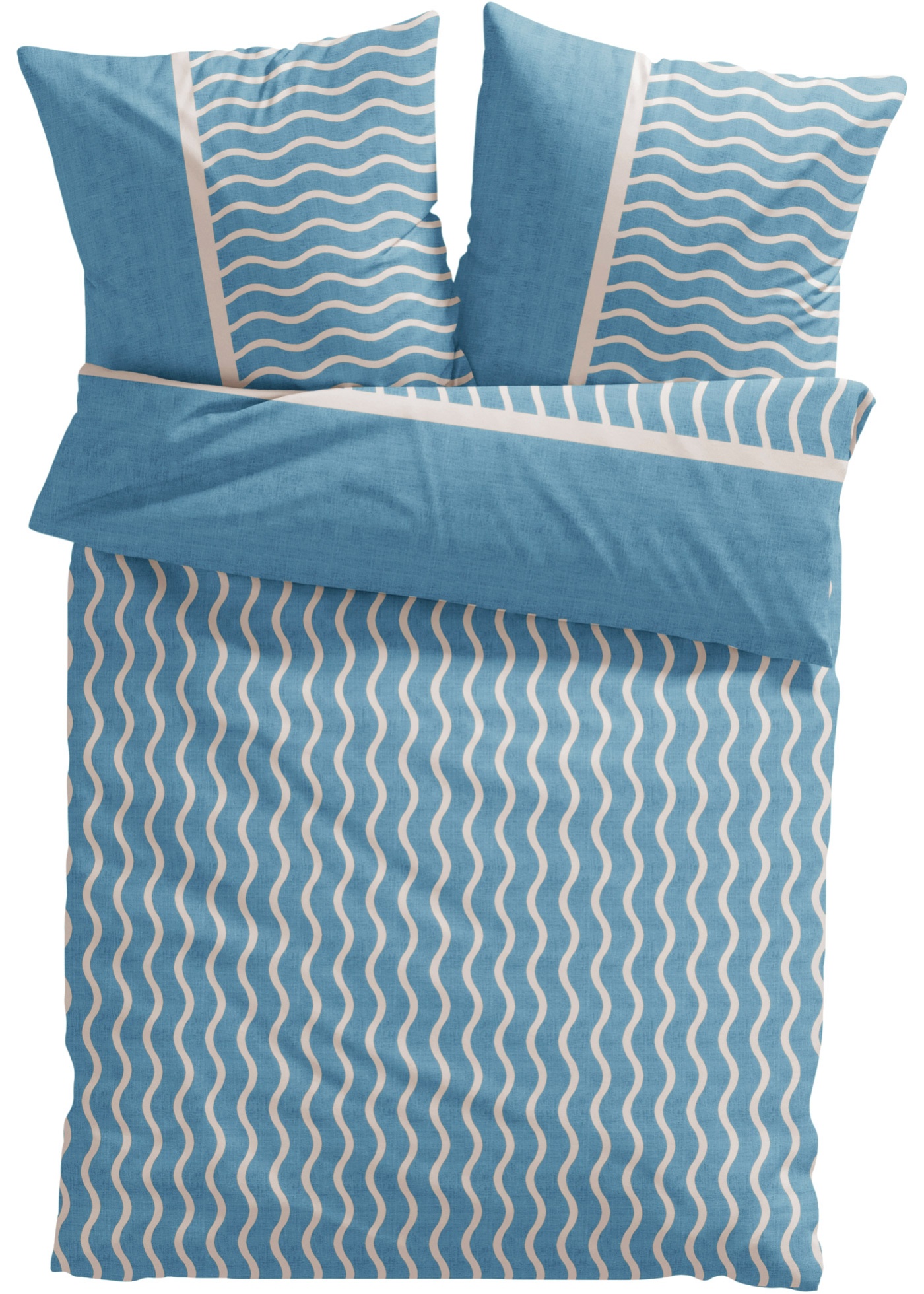 Pościel w falowane paski