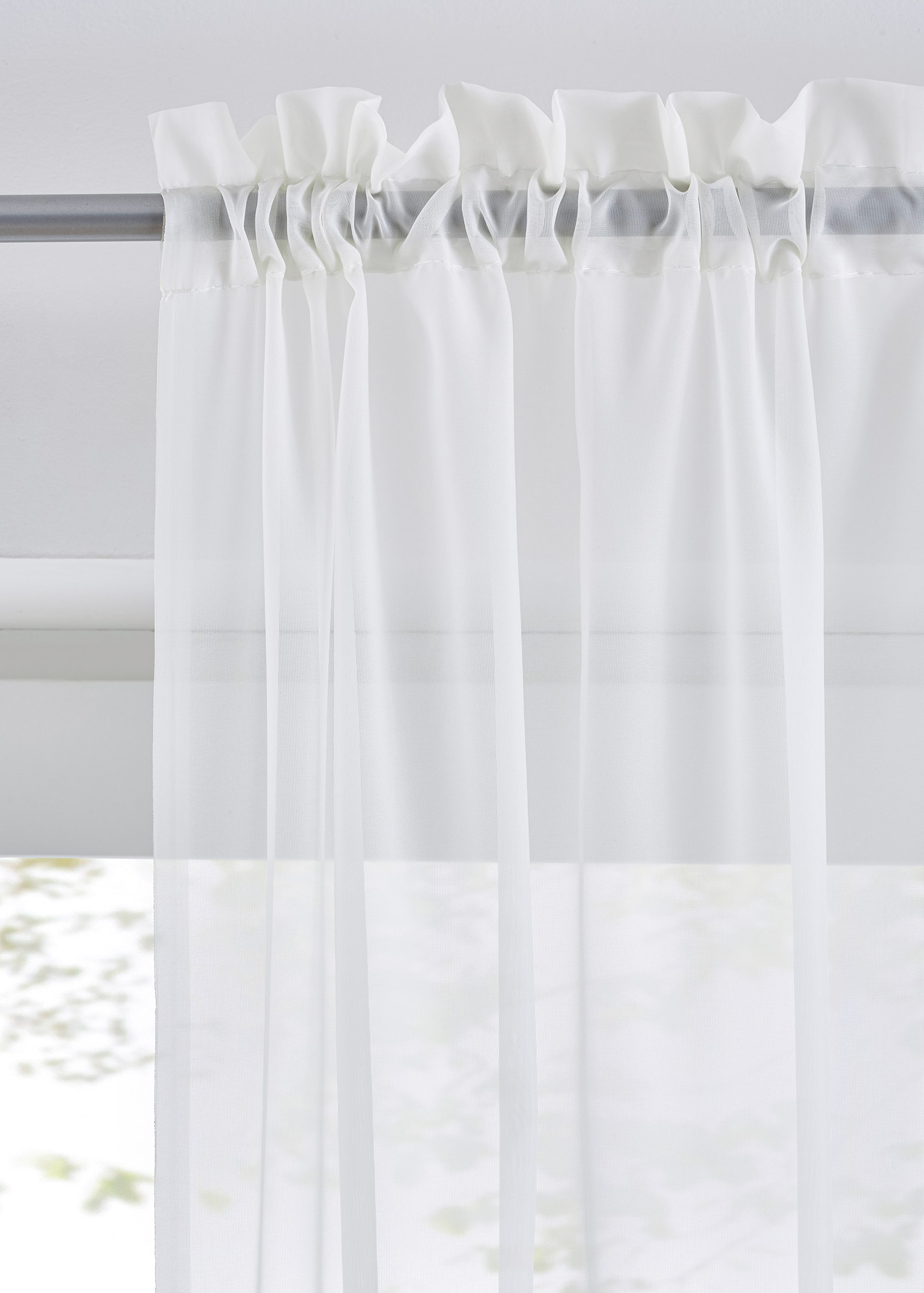 Firany z lekkiego woalu (2 szt.)