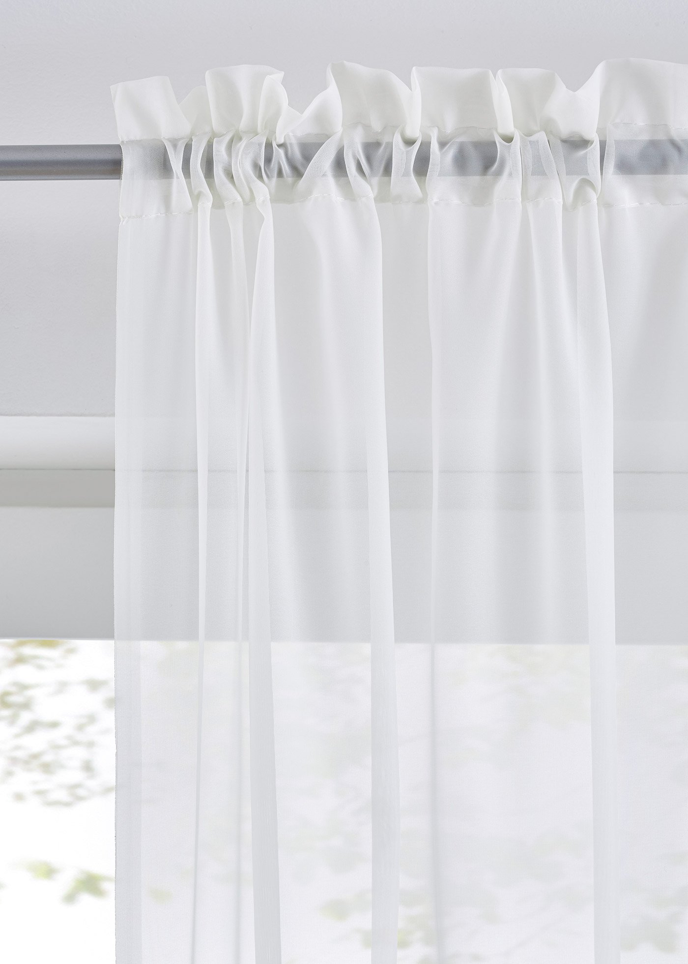 Firany z lekkiego woalu (2 szt.)