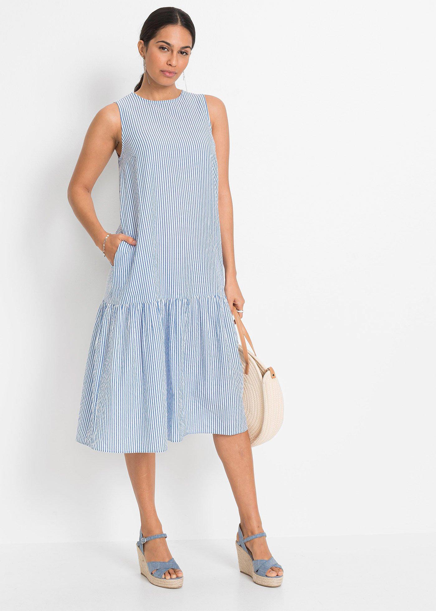 Sukienka midi w fasonie o linii litery A