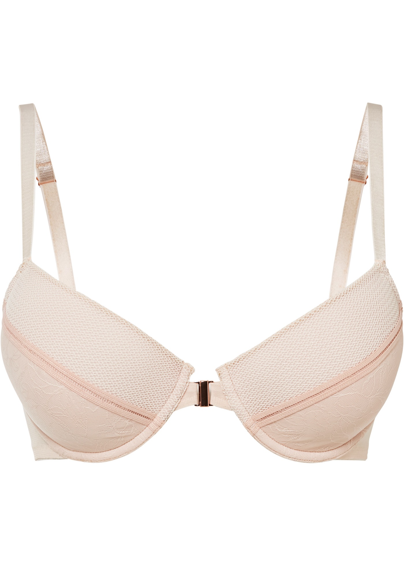 Biustonosz z usztywnianymi miseczkami na fiszbinach, z tyłem typu bokserka