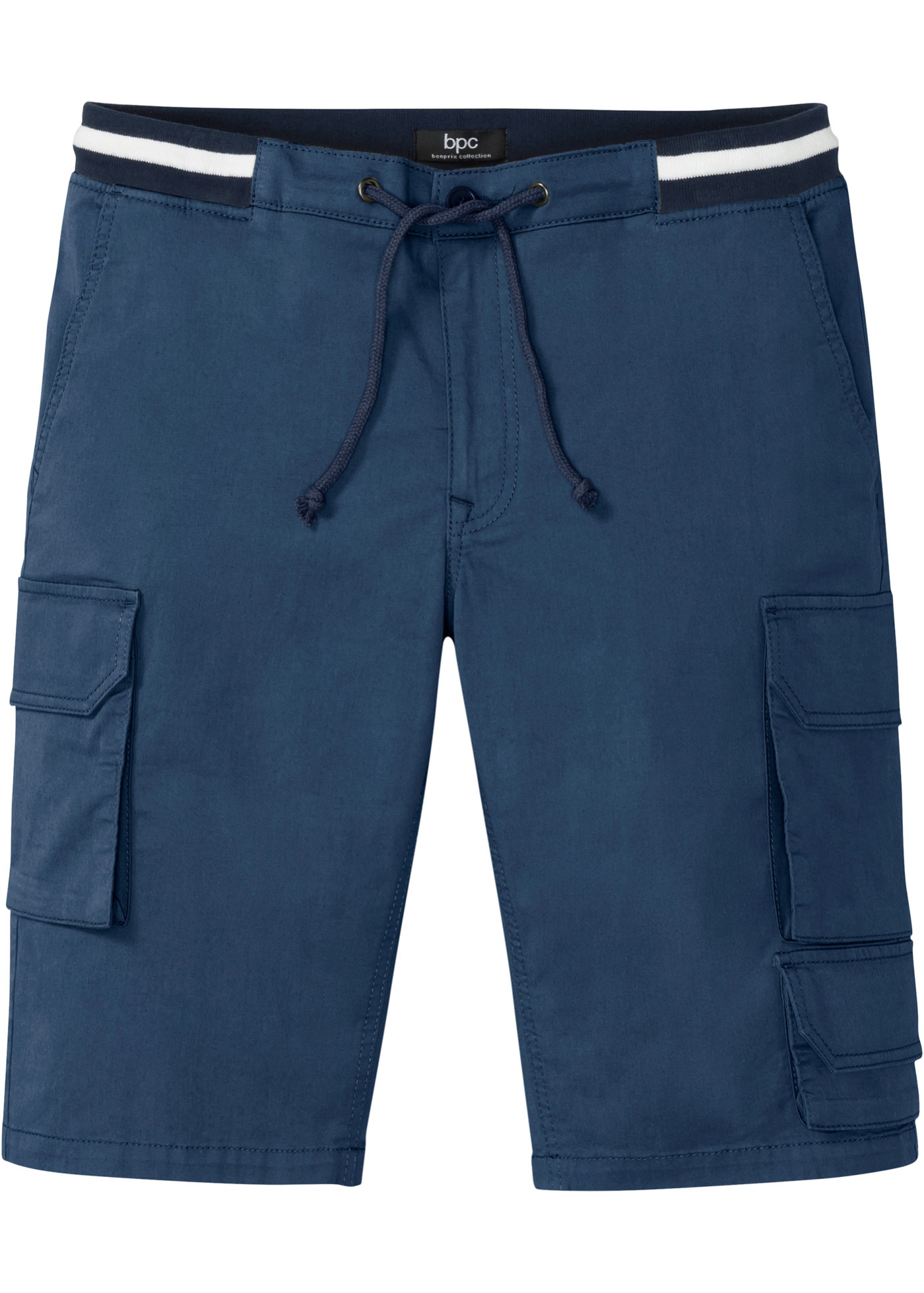 Bermudy bojówki ze stretchem i wygodnym paskiem, Regular Fit
