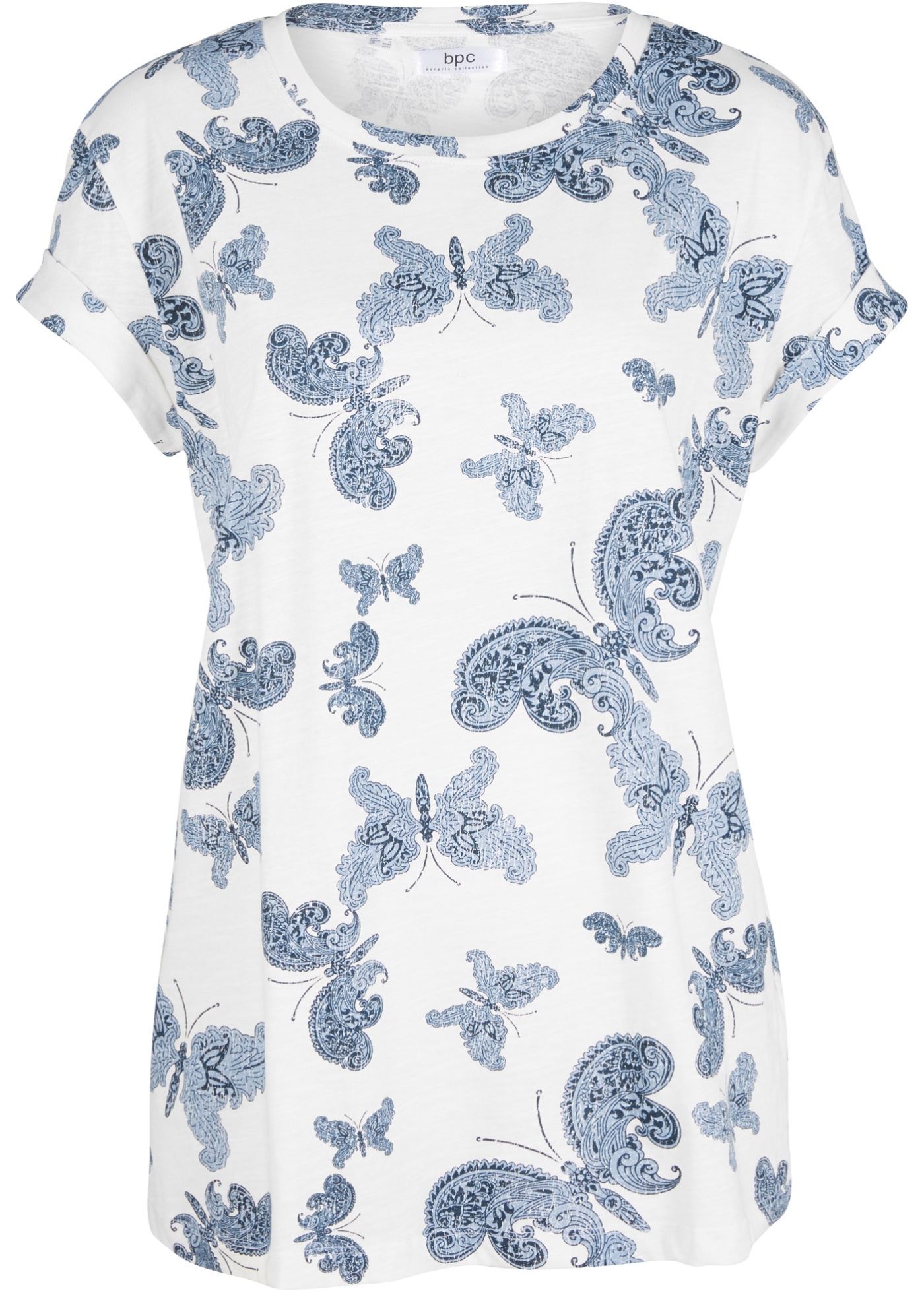 Shirt bawełniany boxy, krótki rękaw