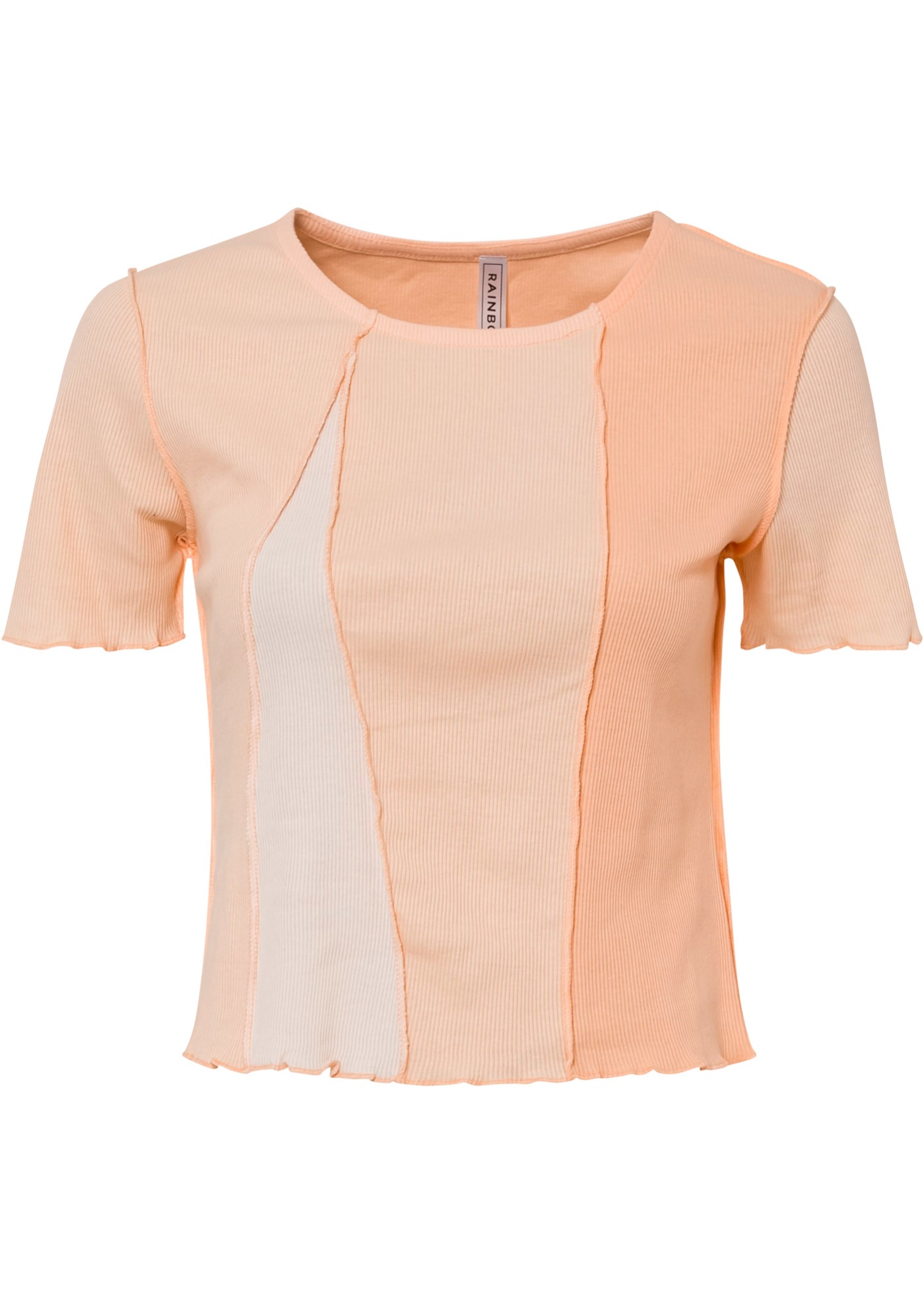 Shirt patchworkowy z bawełny organicznej