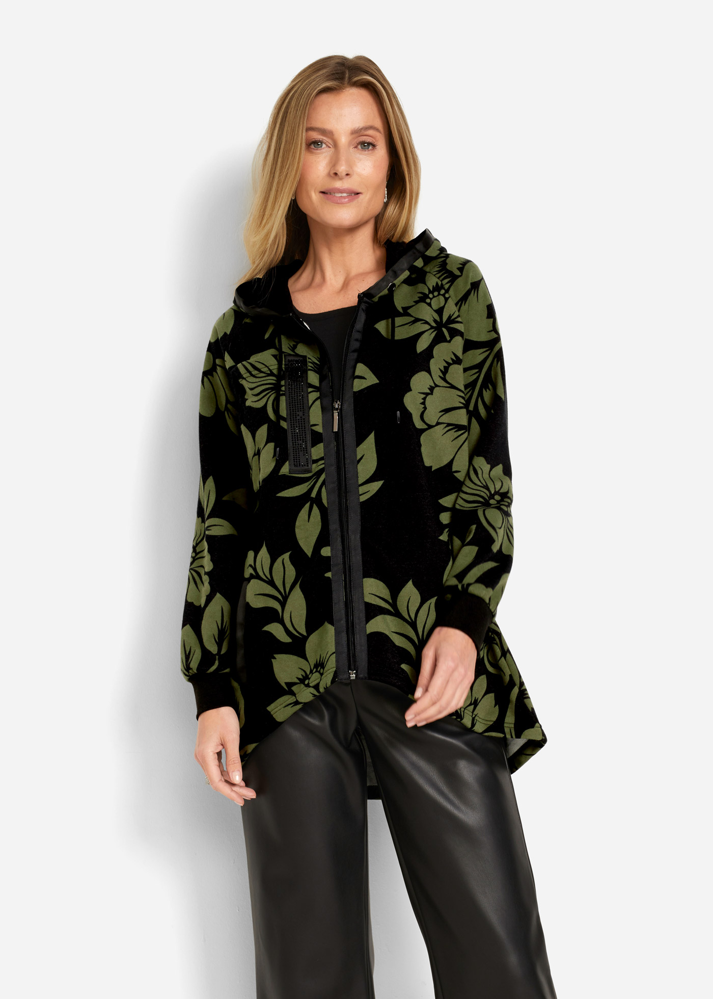 Długa bluza rozpinana