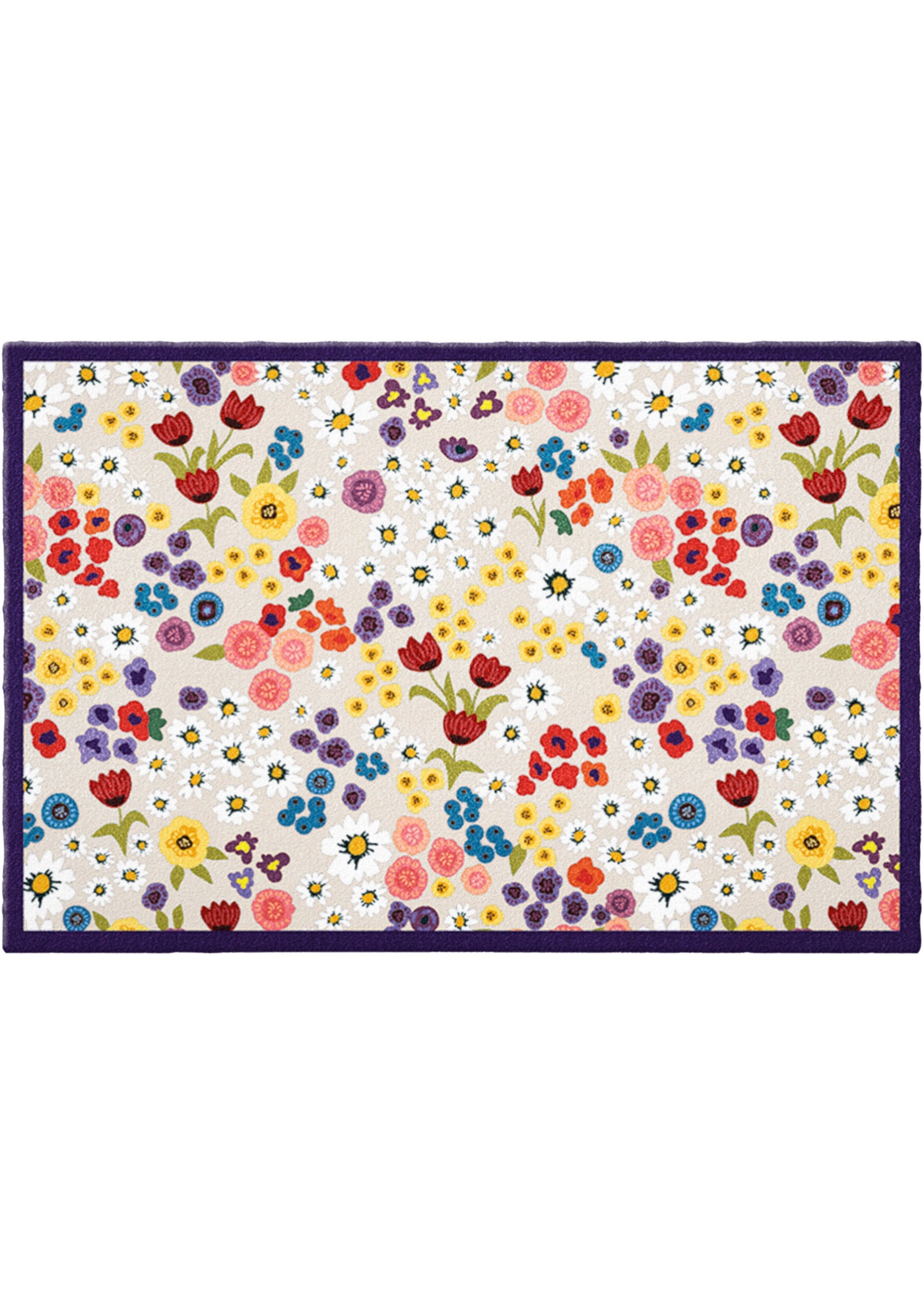 Wycieraczka w kwiaty