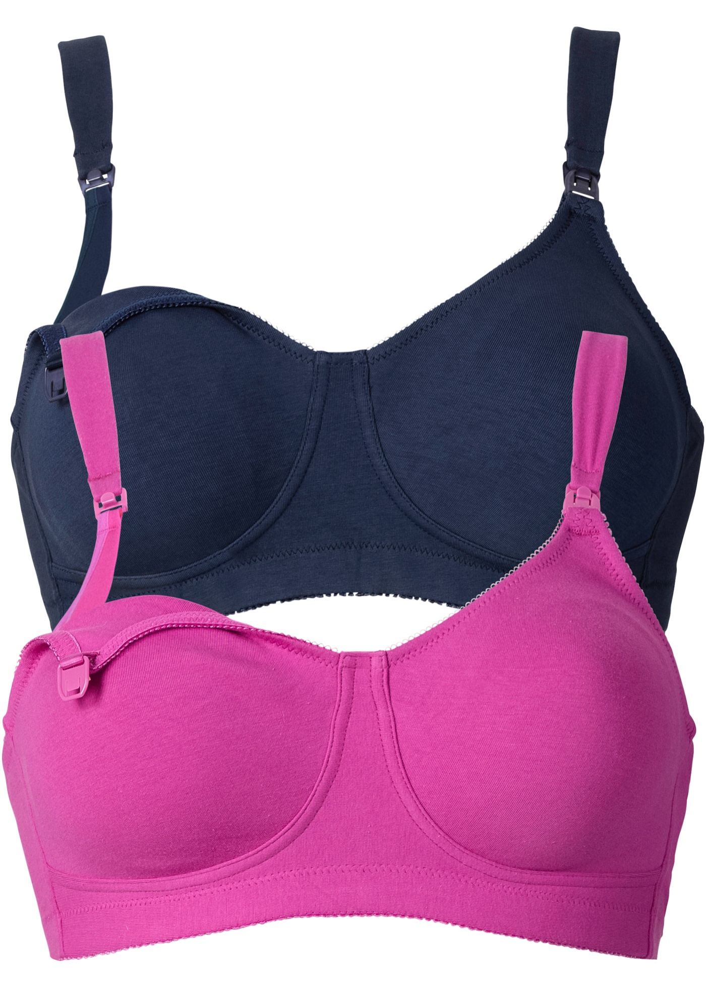 Biustonosz do karmienia piersią, bez fiszbinów (2 pary), bawełna organiczna