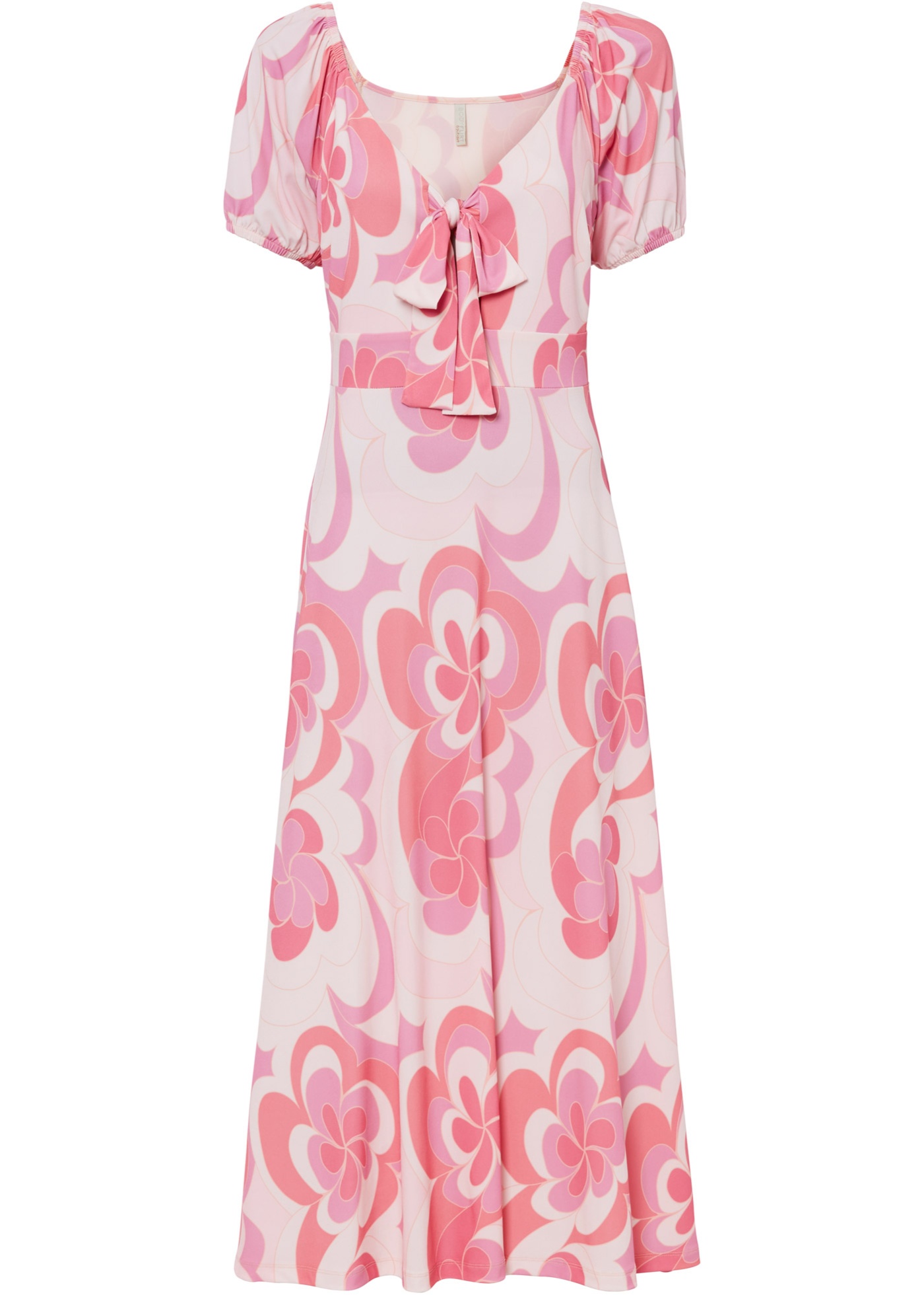 Sukienka z wiązanym paskiem