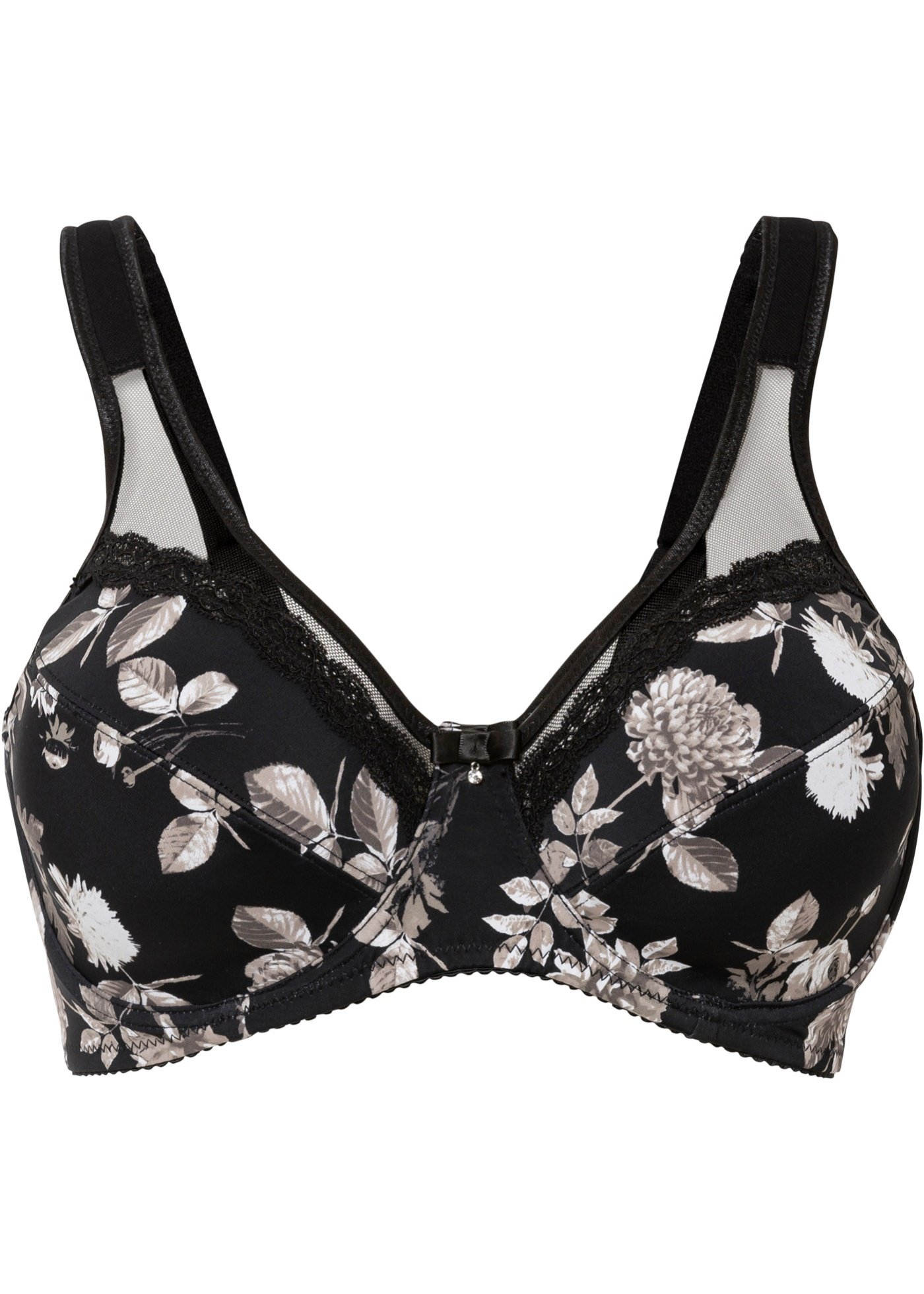 Biustonosz minimizer na fiszbinach, z materiału z recyklingu