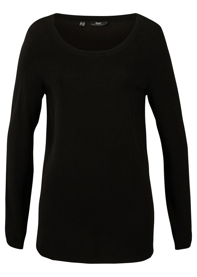 Lekki sweter dzianinowy ze zrównoważonej wiskozy