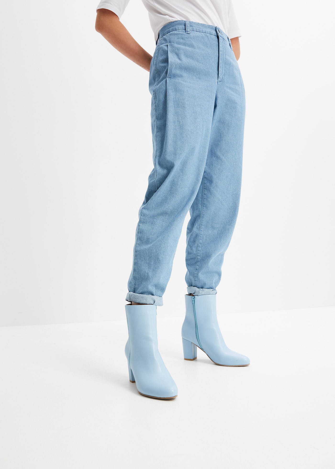 Spodnie Barrel z lekkiego denimu