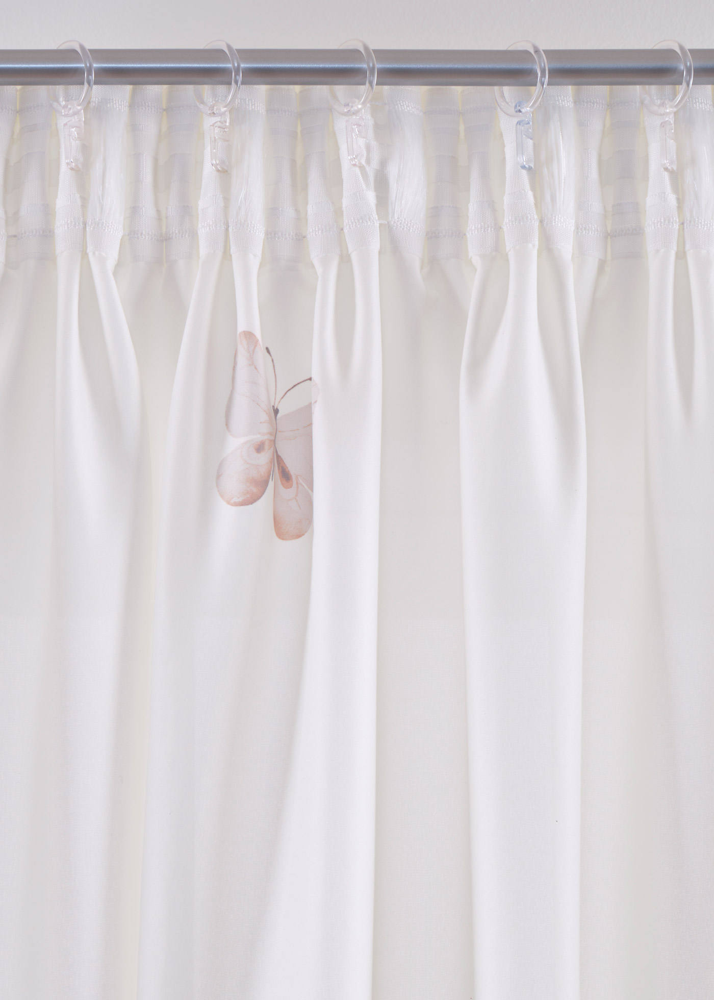 Zasłona z mikrofazy w motyle (1 szt.)