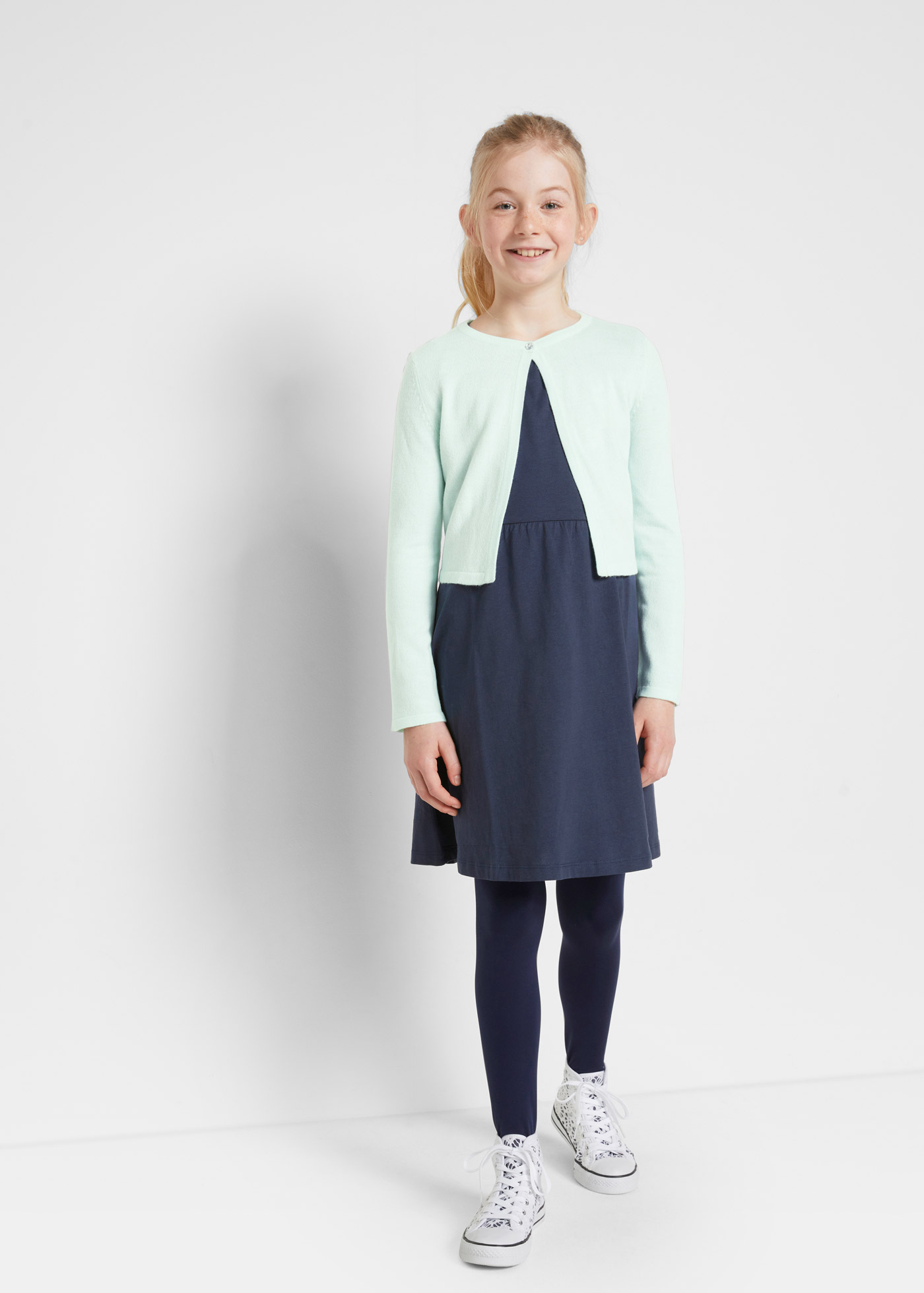 Bolerko dziewczęce dzianinowe na uroczyste okazje