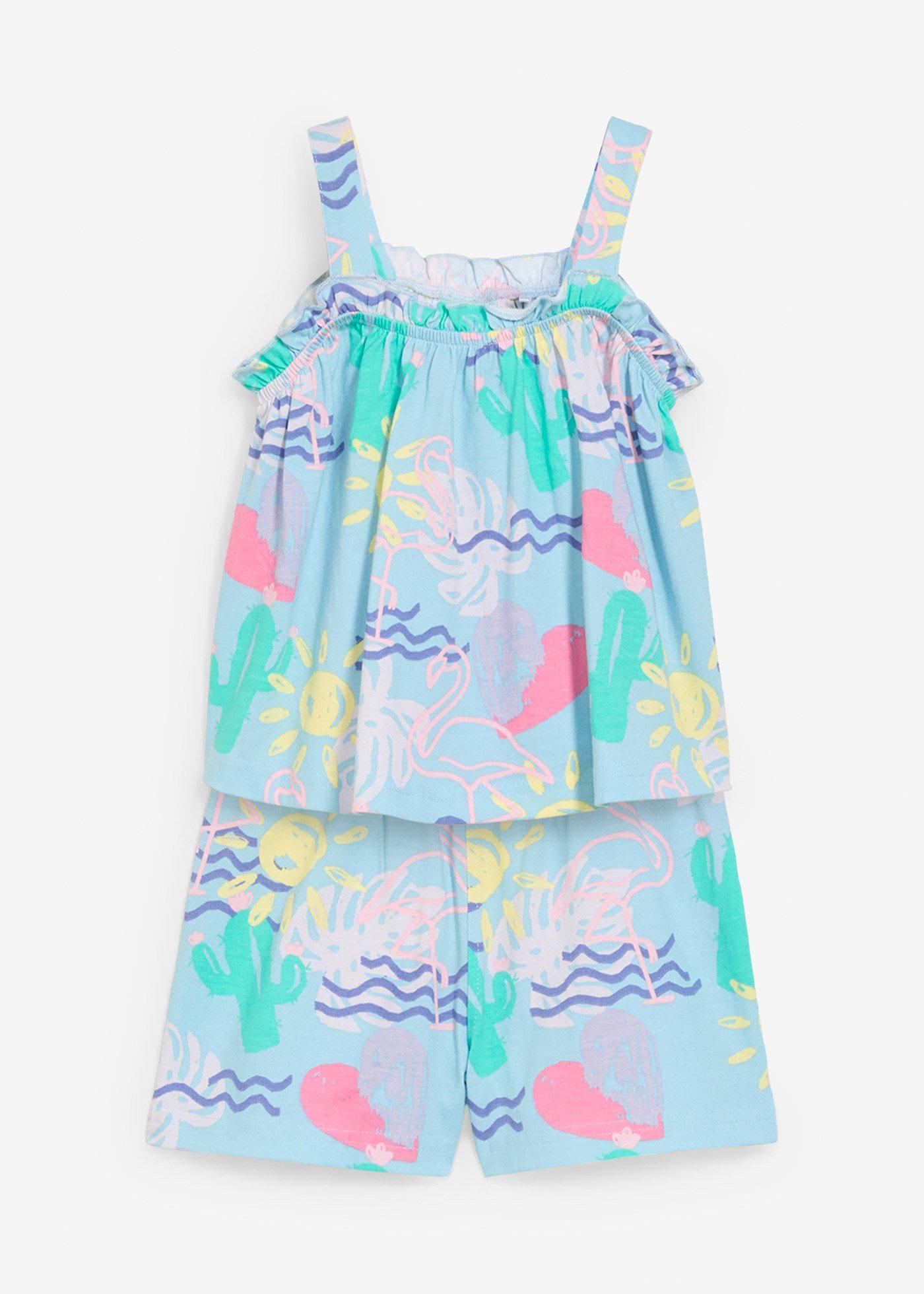 Top i krótkie spodenki z czystej bawełny organicznej (2 części)