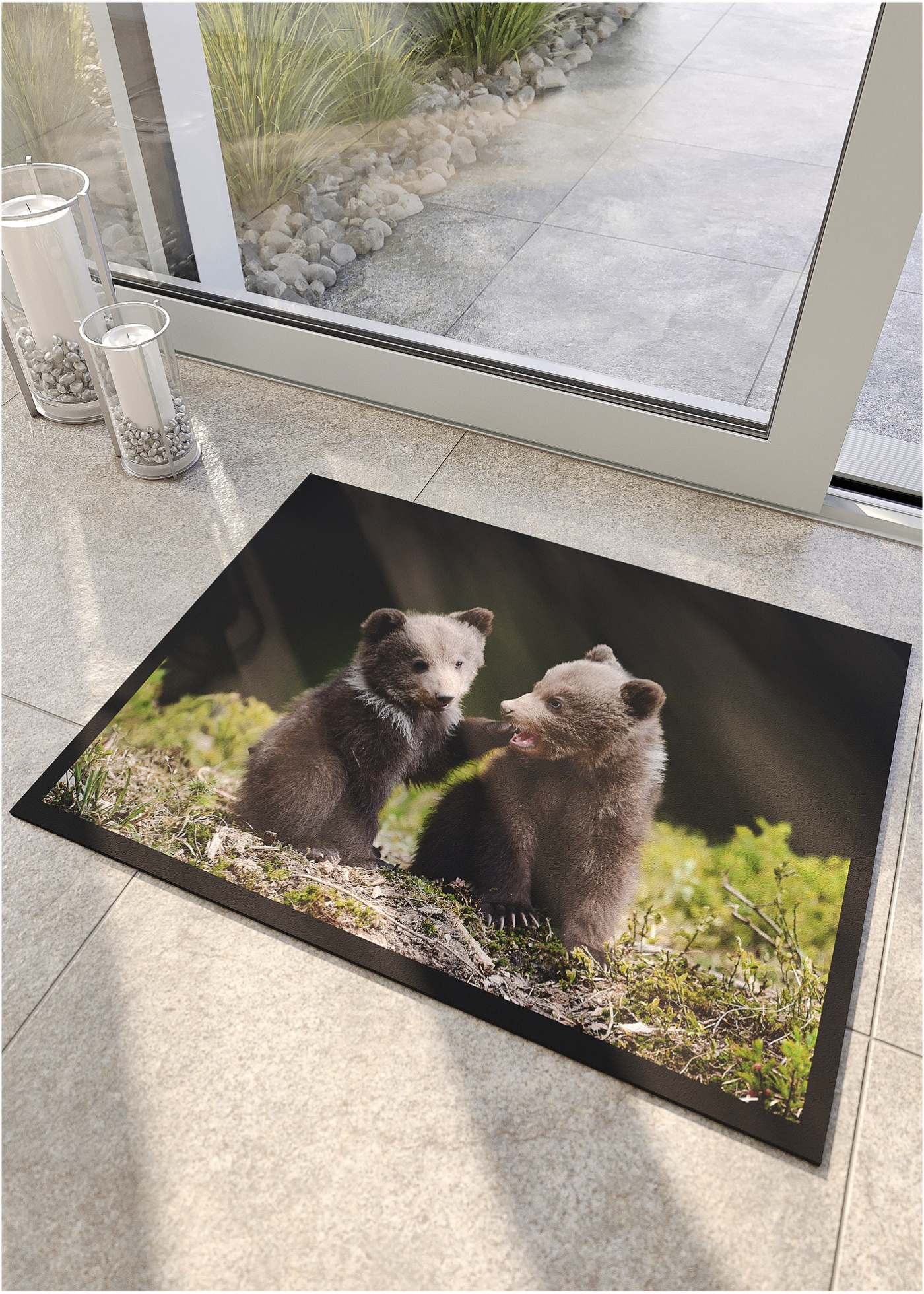 Wycieraczka z motywem niedźwiedzi