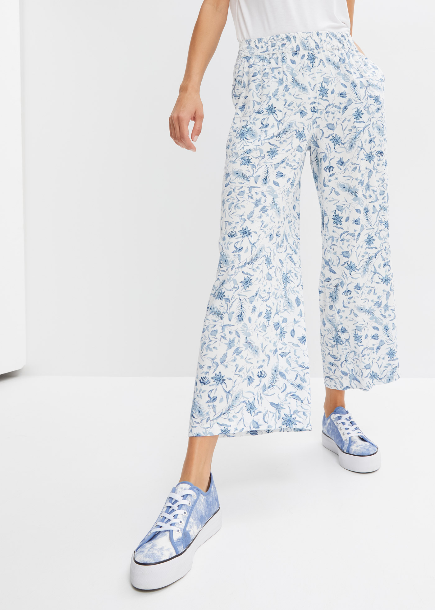 Lejące spodnie ze zrównoważonej wiskozy