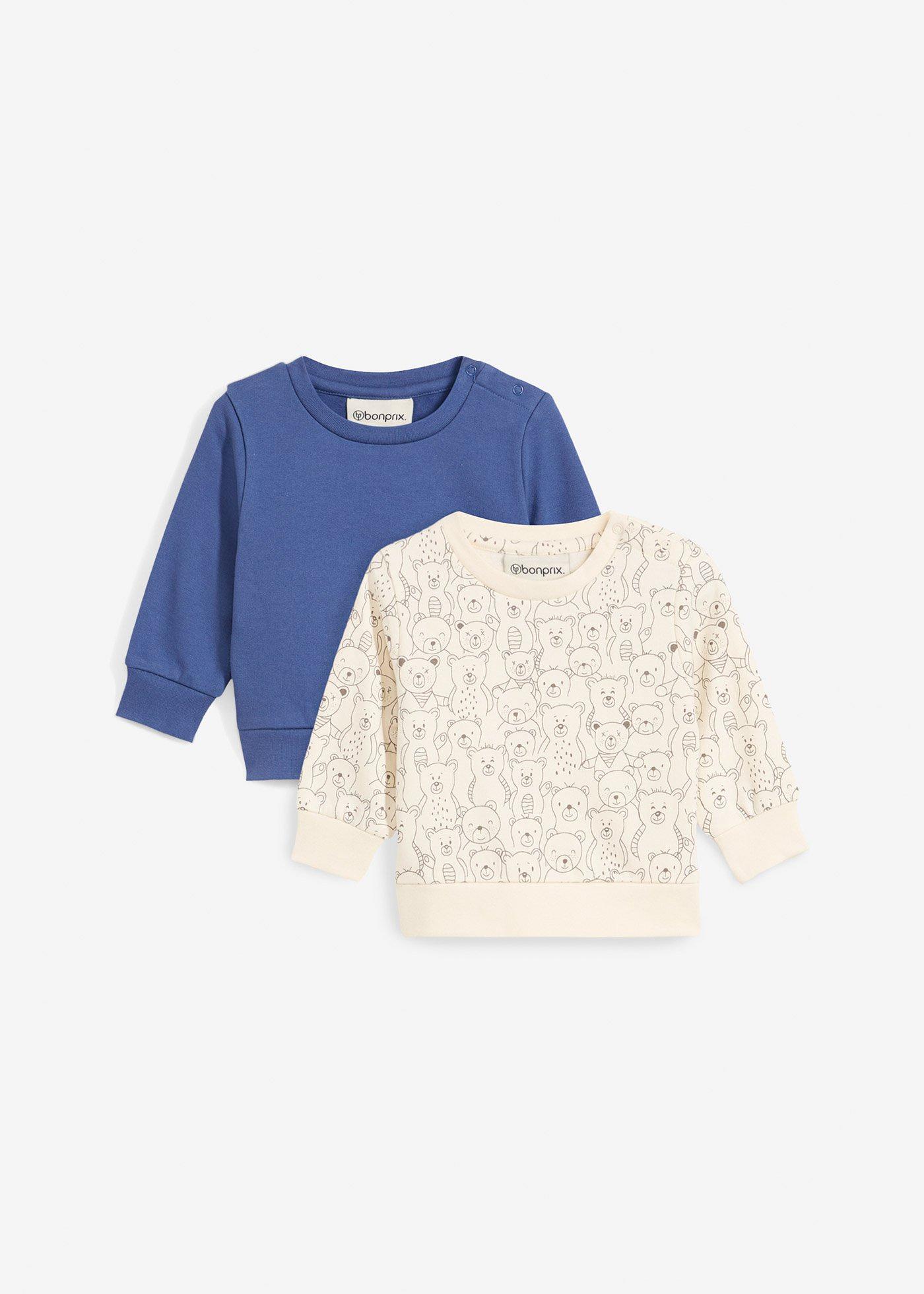 Bluza niemowlęca z bawełny organicznej (2 szt.)