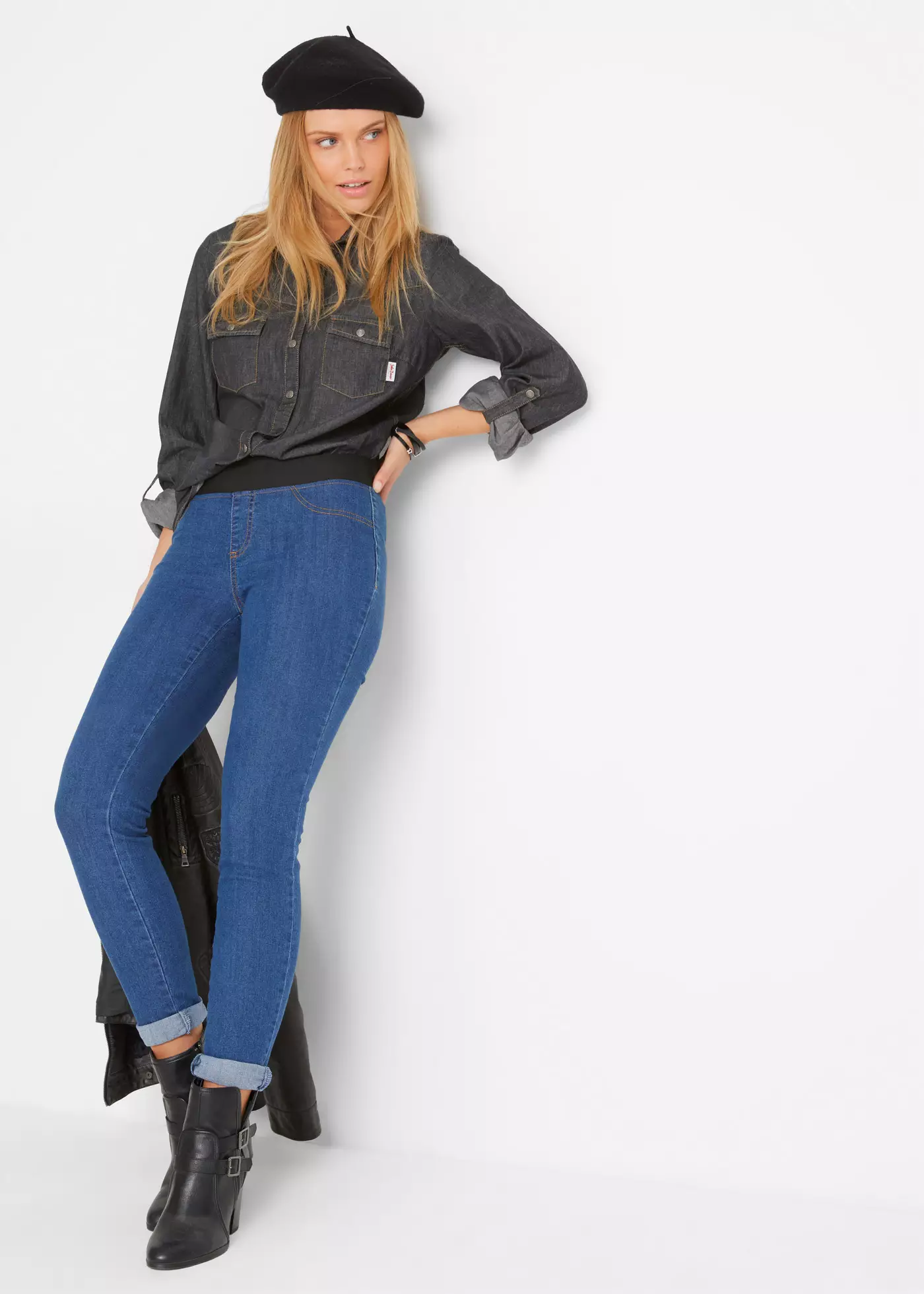 Wygodne jegginsy ze stretchem (2 pary)