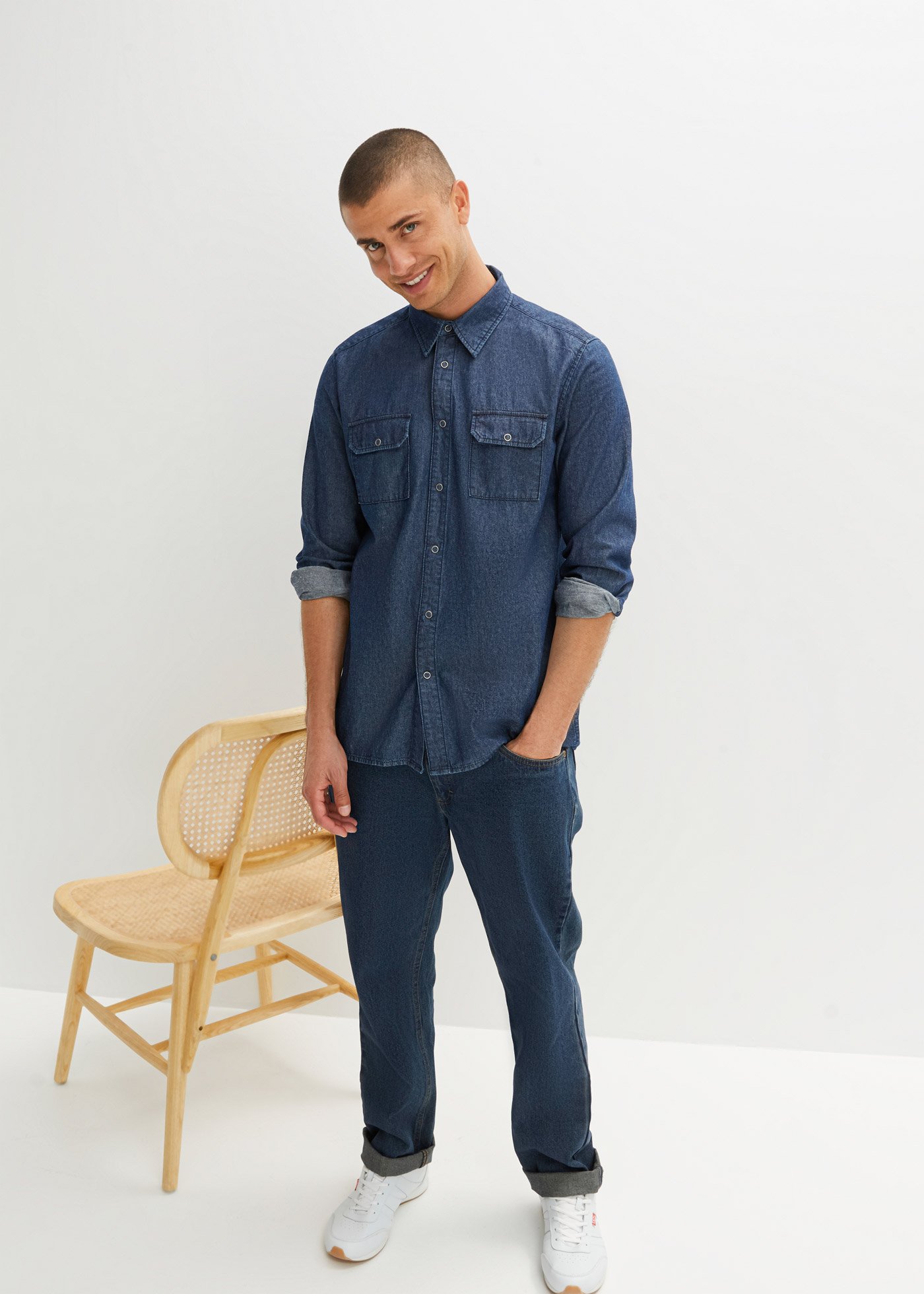 Koszula dżinsowa, długi rękaw