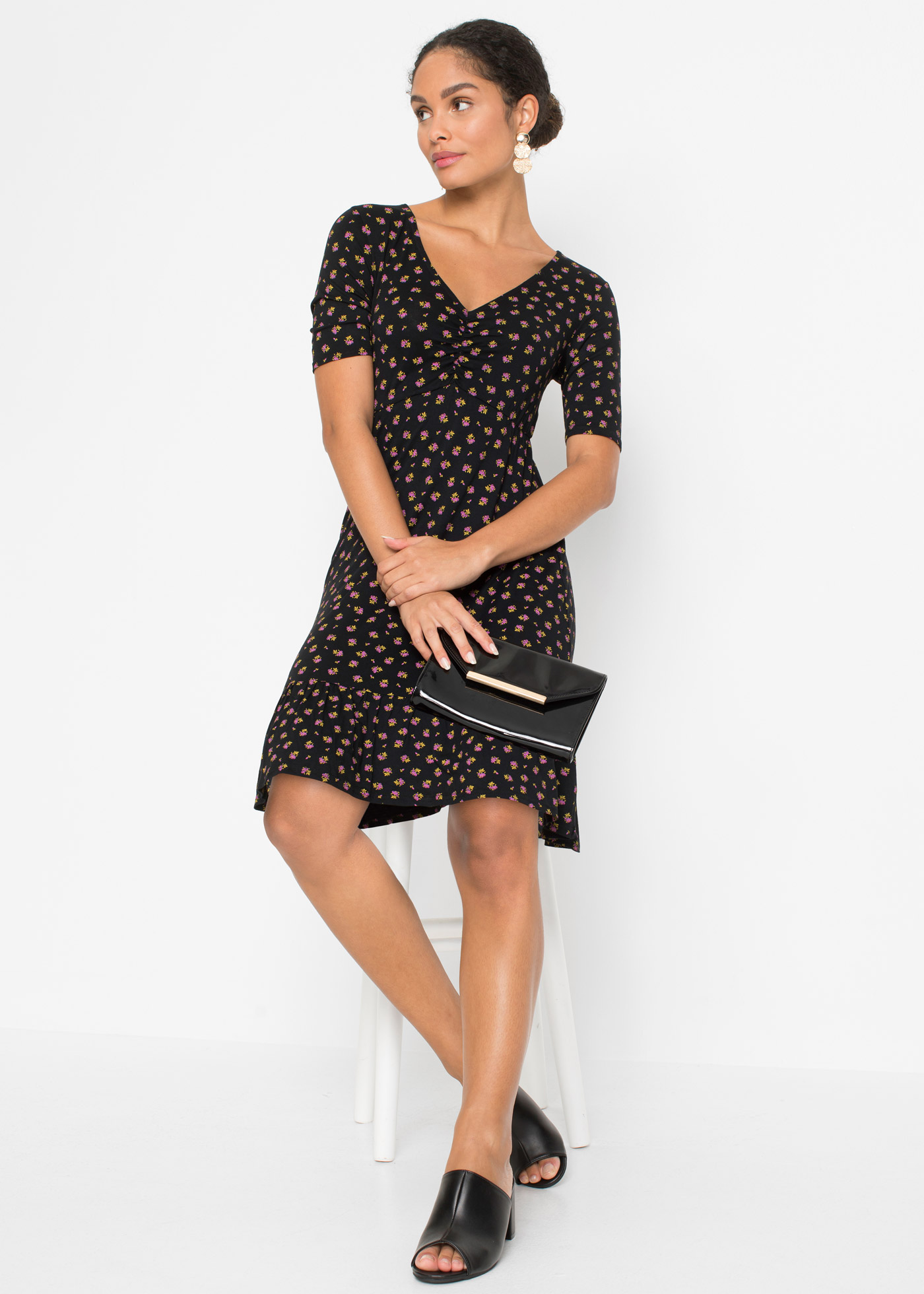 Sukienka z dżerseju z nadrukiem