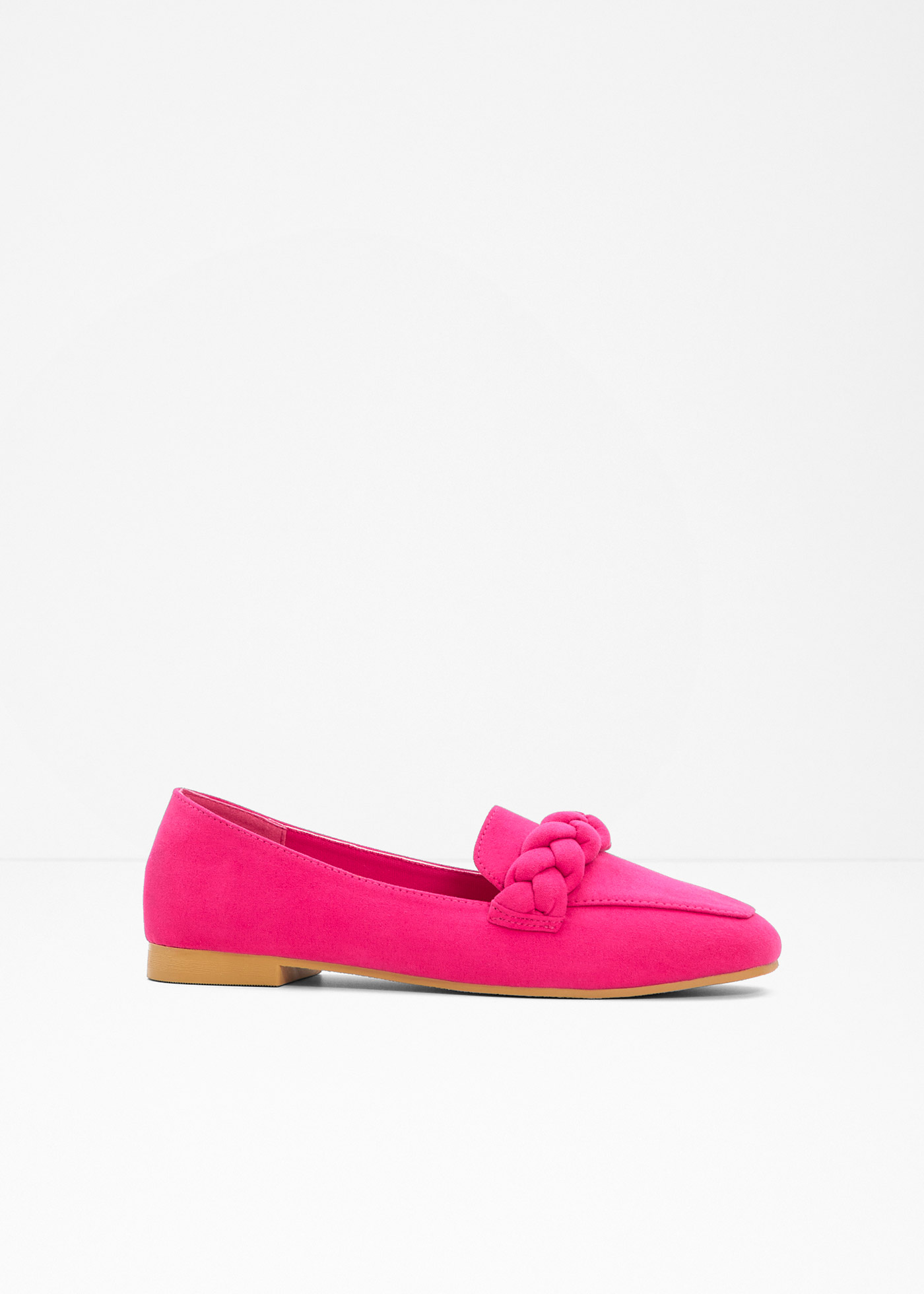 Loafersy z plecionym paskiem