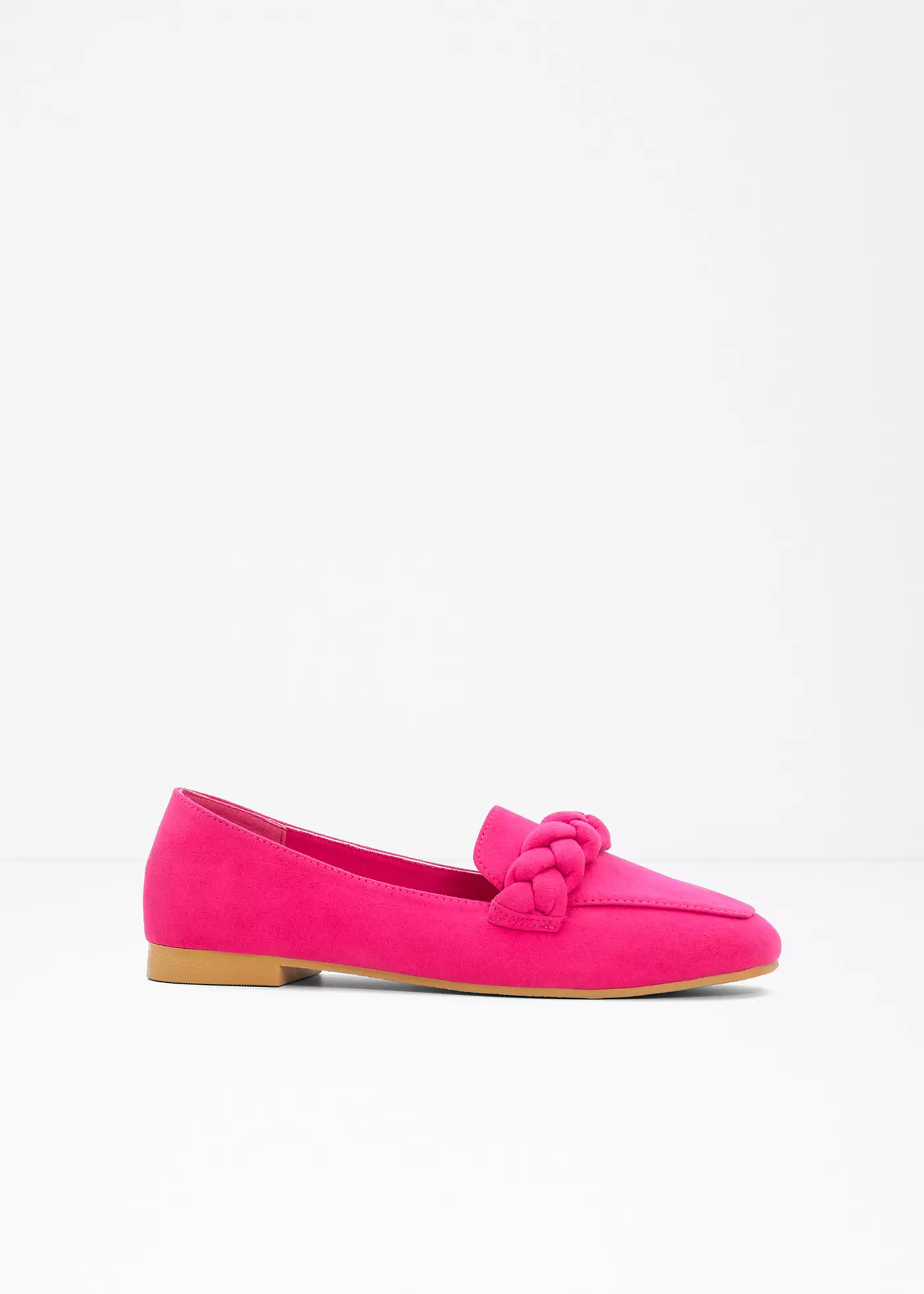 Loafersy z plecionym paskiem
