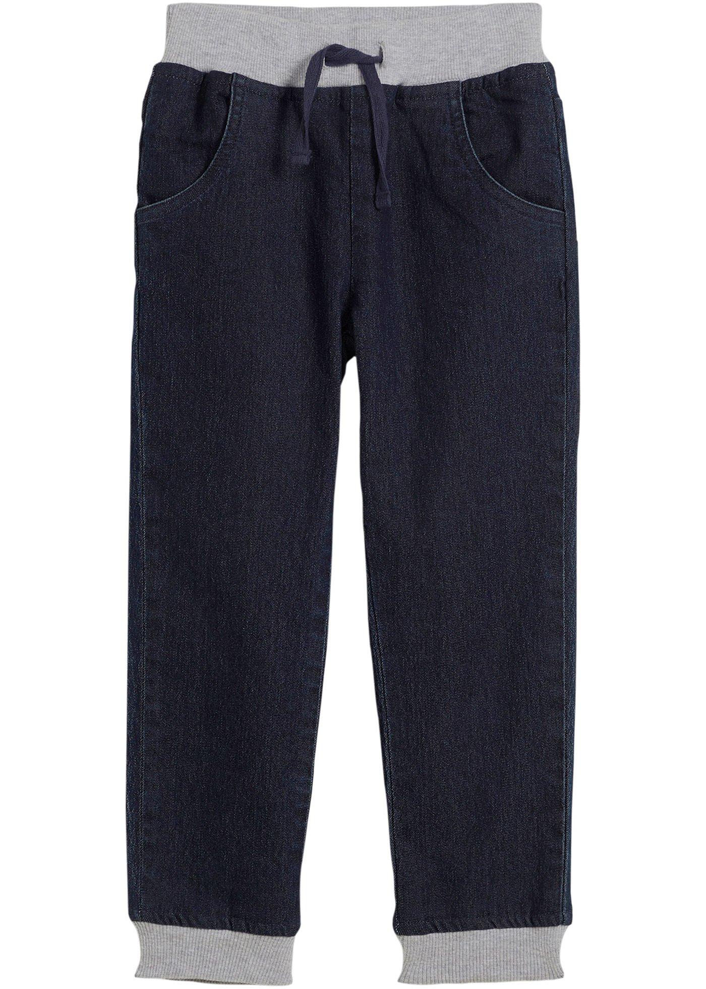 Spodnie ocieplane na podszewce z dżerseju, średni stan