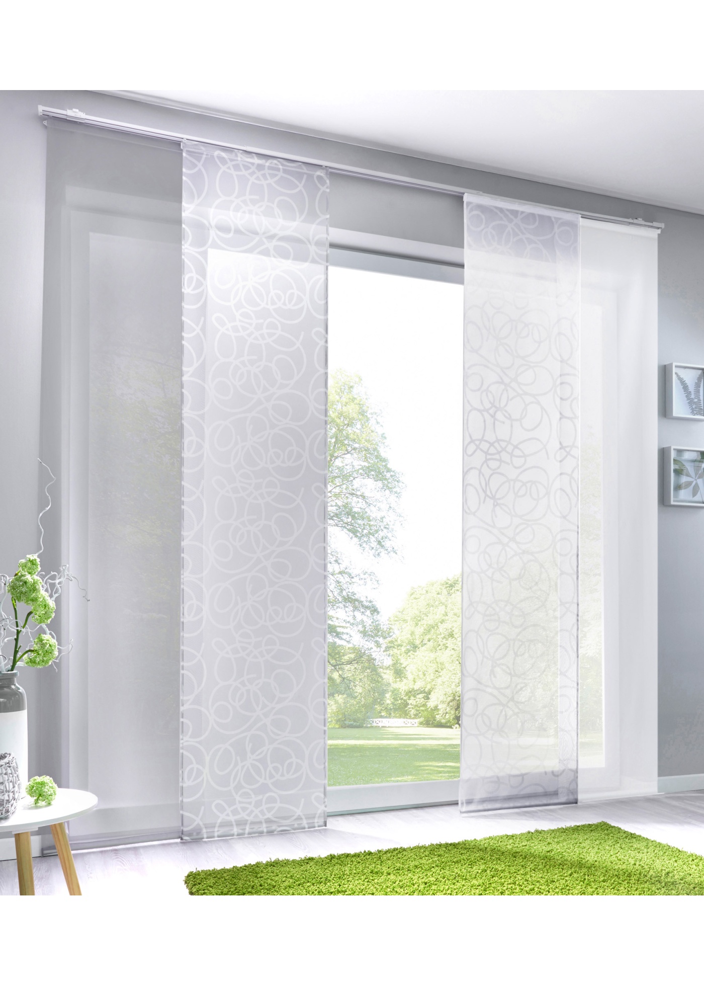 Firana panelowa z lekkiego woalu (1 szt.)