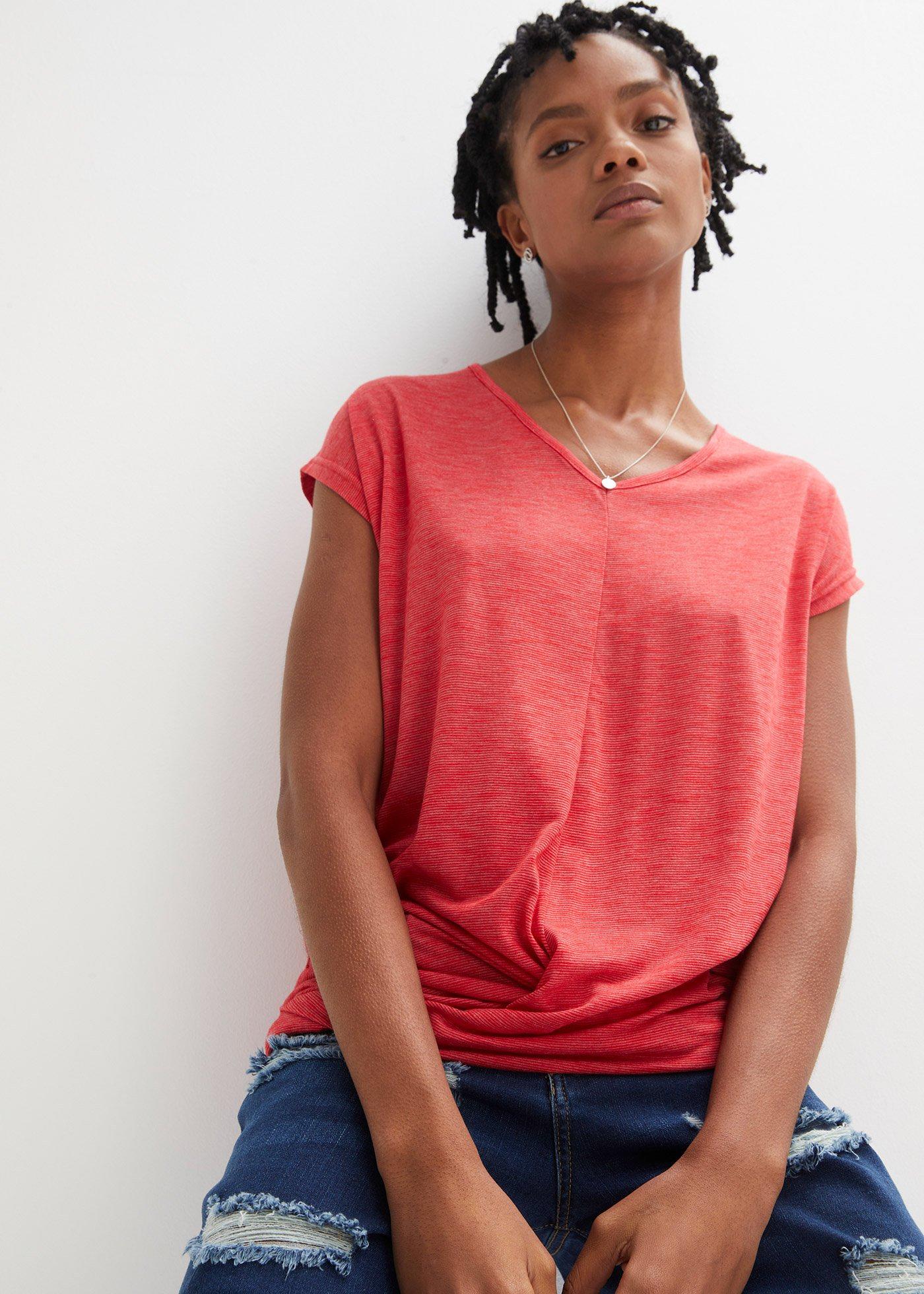 T-shirt z mieszanki wiskozy