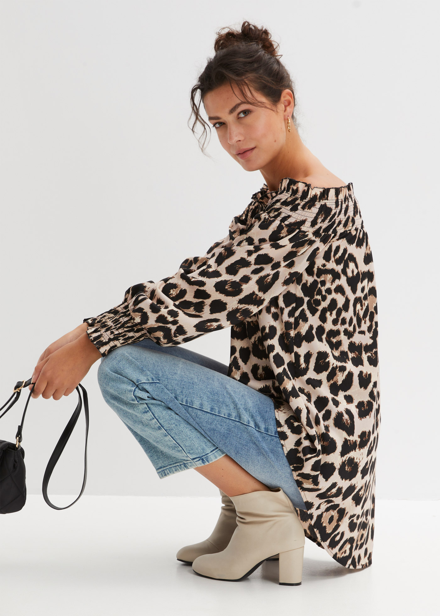 Bluzka z dłuższym tyłem