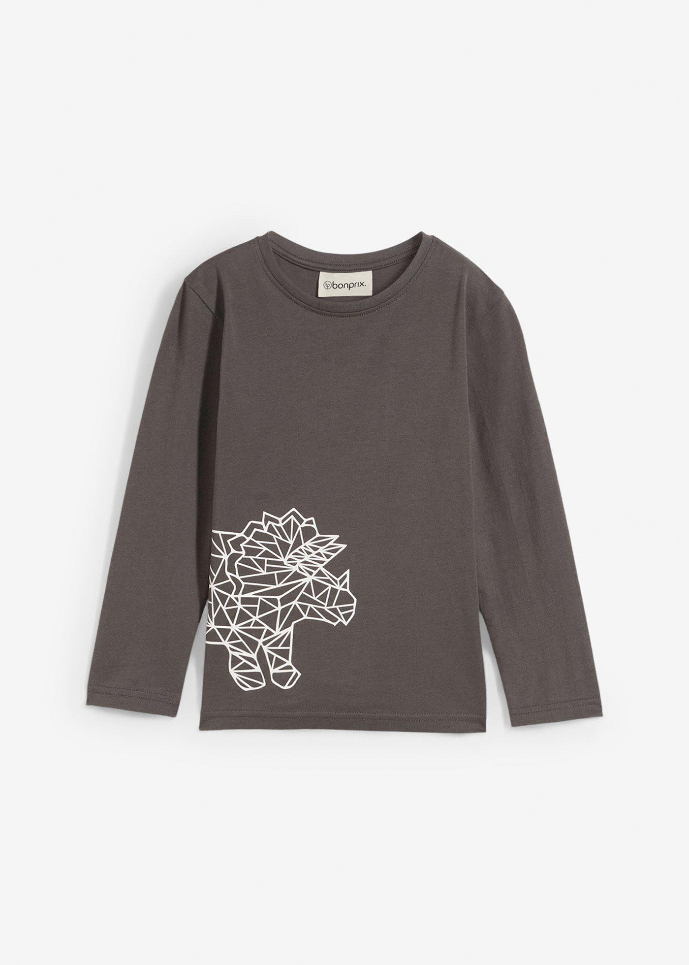 Koszulka z długim rękawem z czystej bawełny organicznej