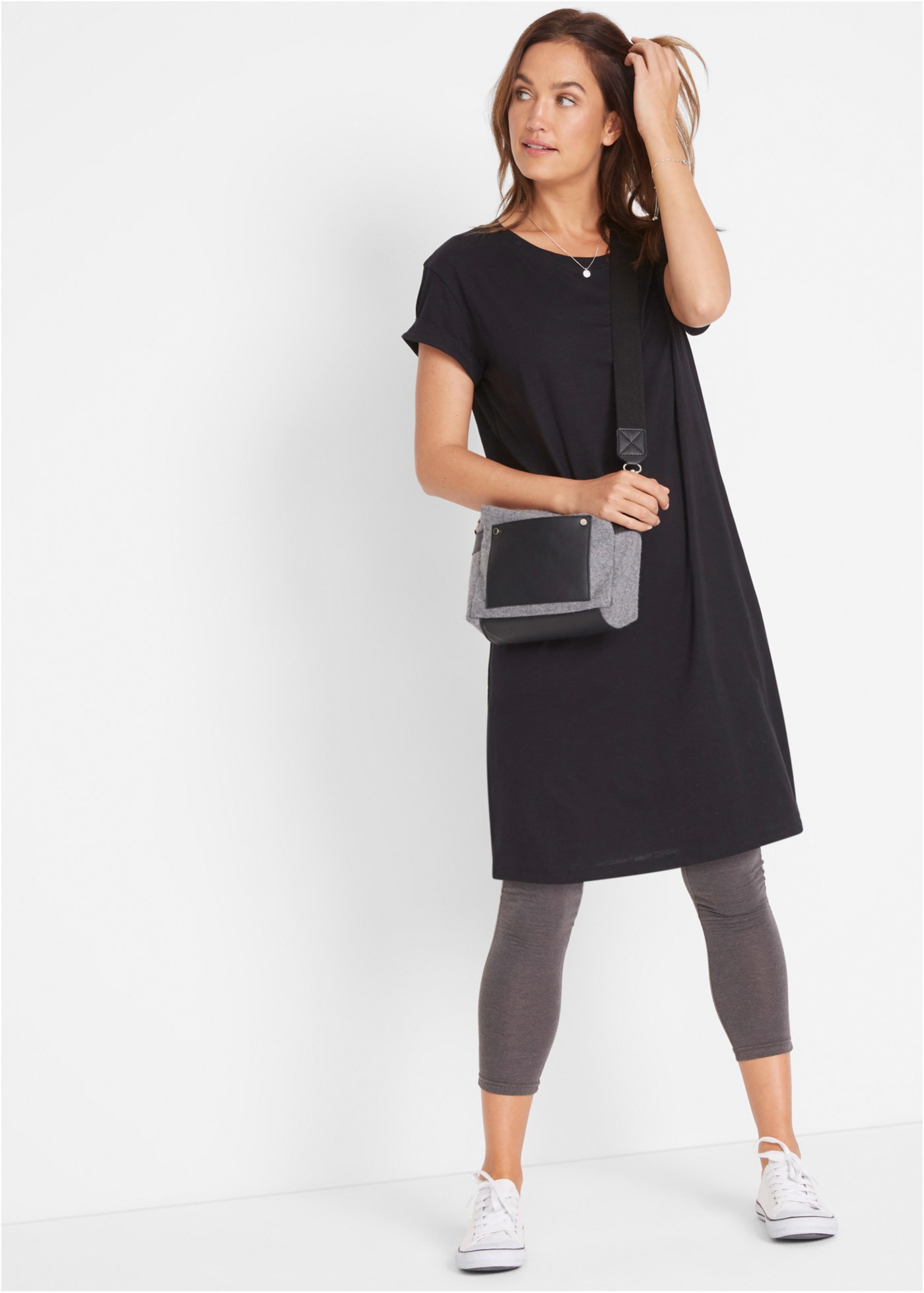 Sukienka z dżerseju, z czystej bawełny organicznej