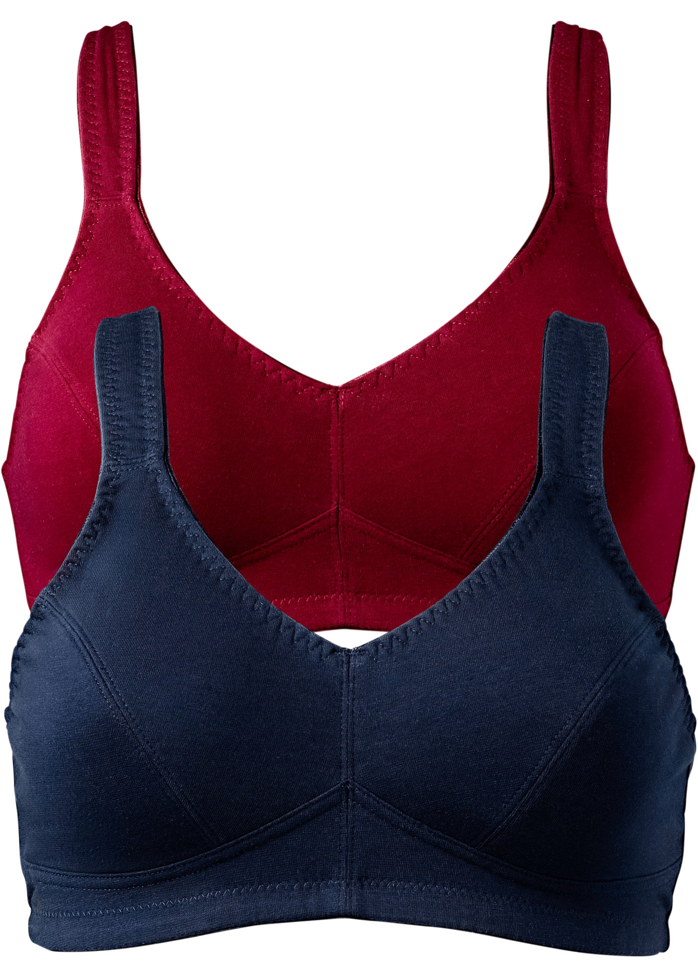 Biustonosz bez fiszbinów z bawełną organiczną (2 szt.)