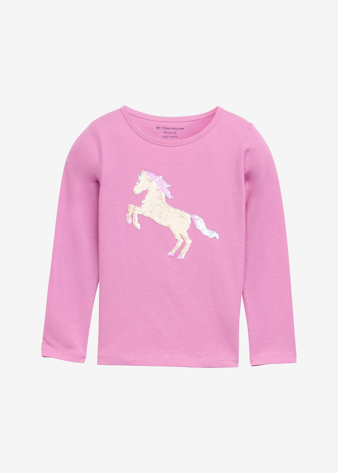 Bawełniana bluzka z długim rękawem marki Tom Tailor