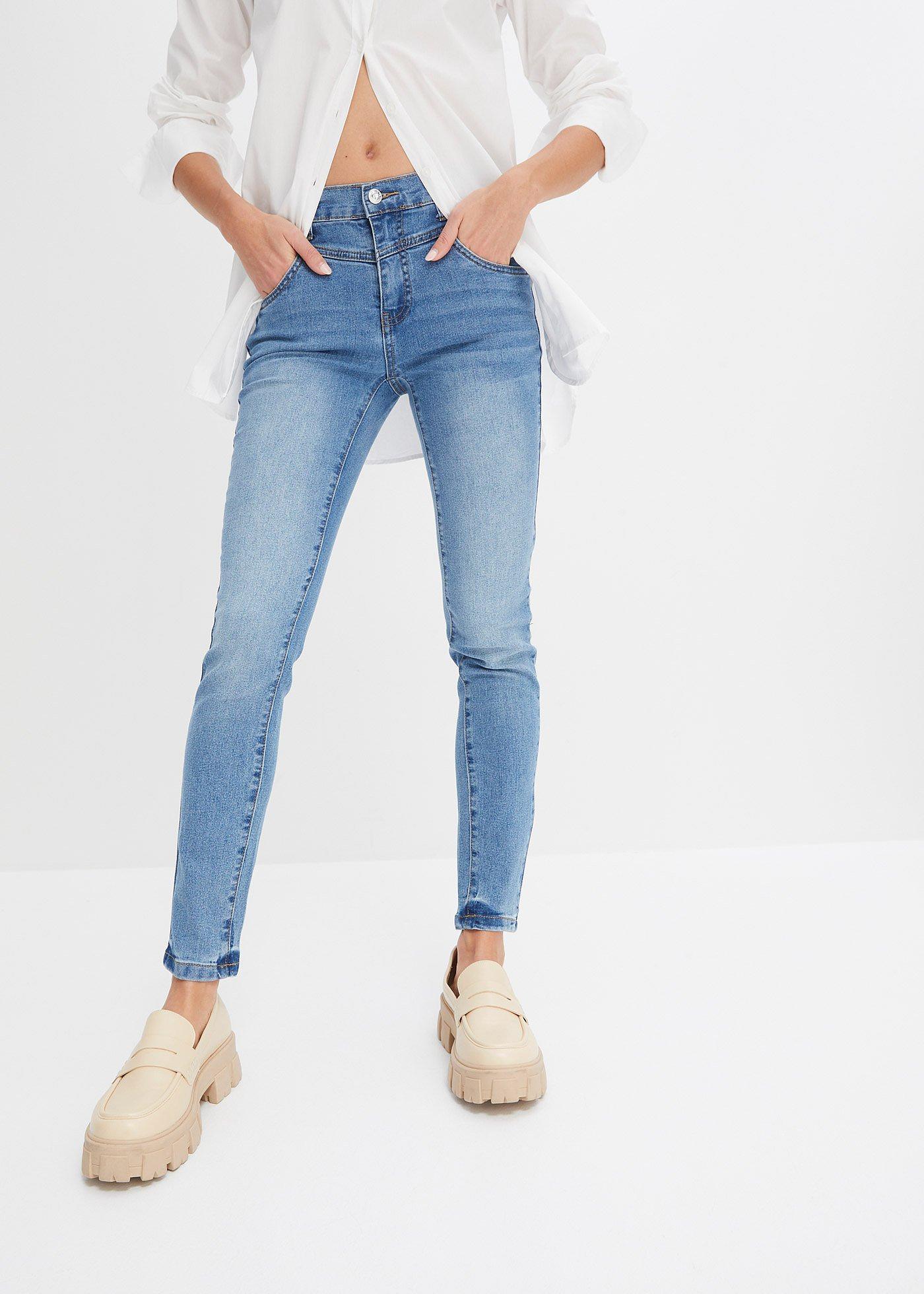 Dżinsy Skinny mid waist, cropped