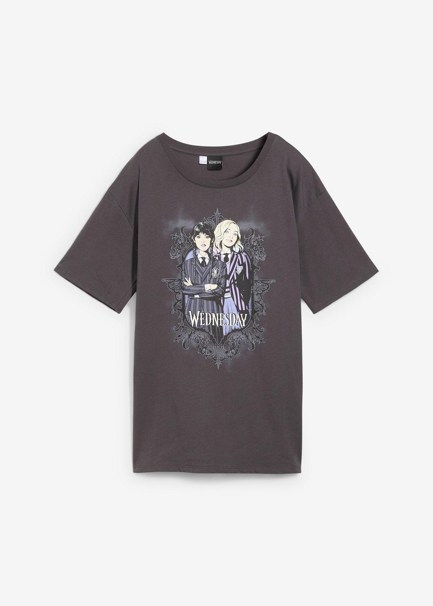 T-shirt z motywem Wednesday z czystej bawełny