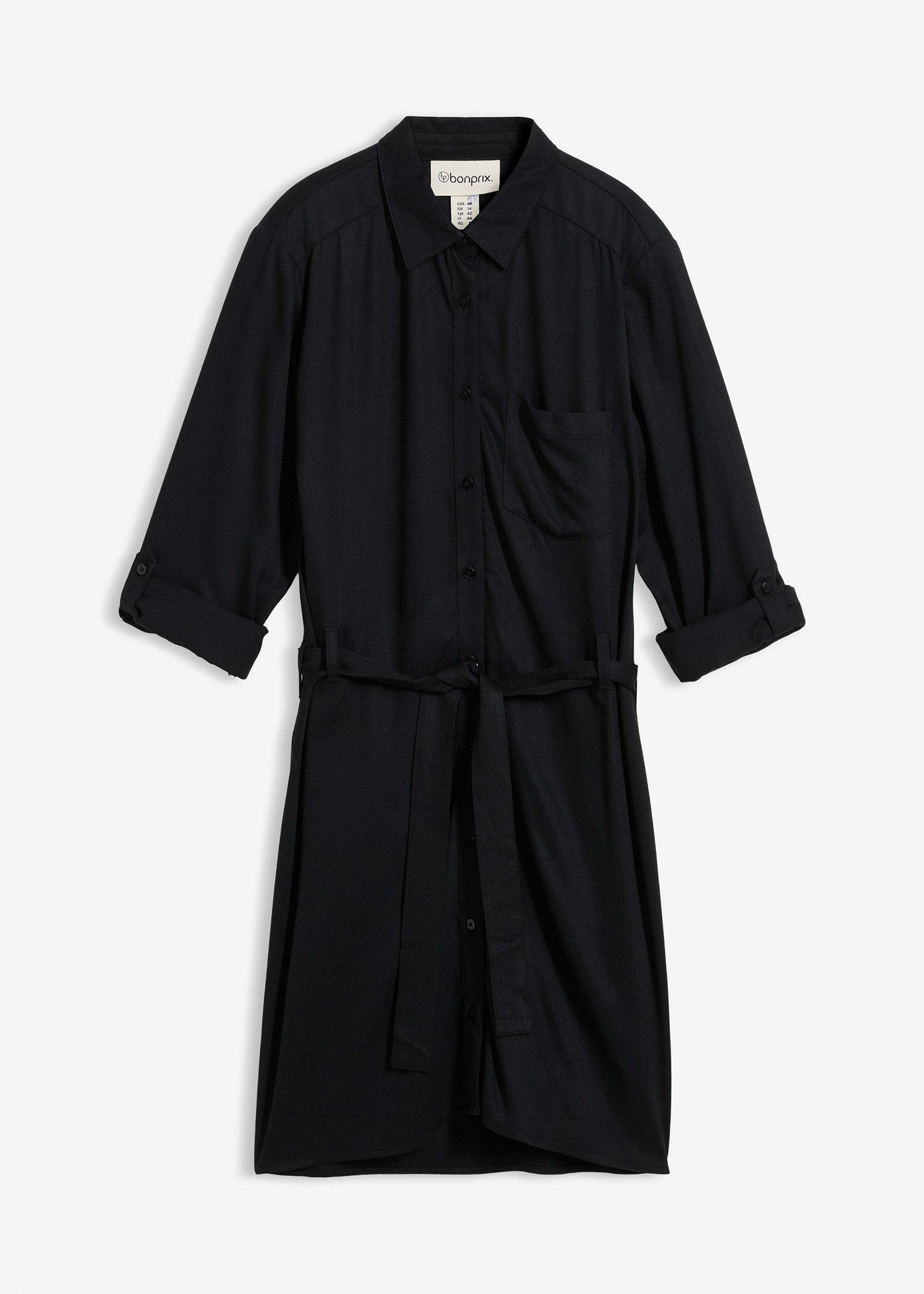 Sukienka szmizjerka z lejącej wiskozy