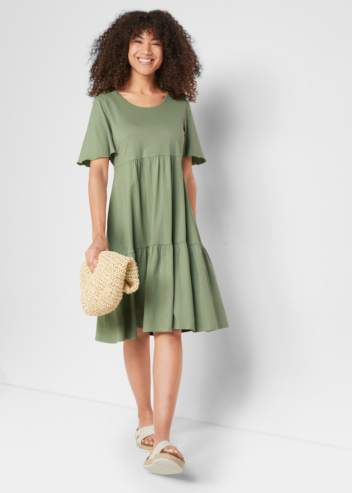 Sukienka z dżerseju z czystej bawełny