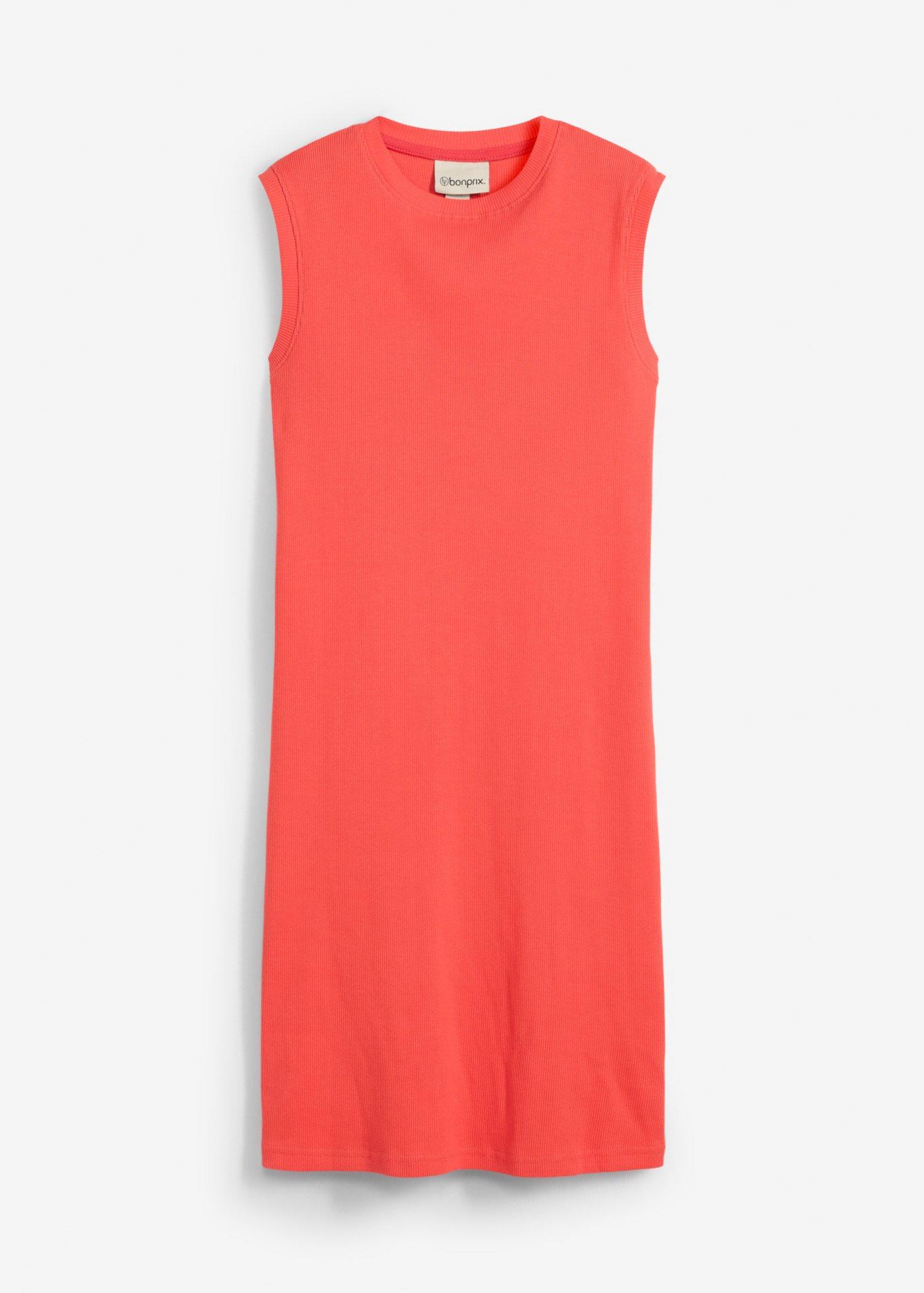 Dopasowana sukienka z dżerseju, z czystej bawełny organicznej