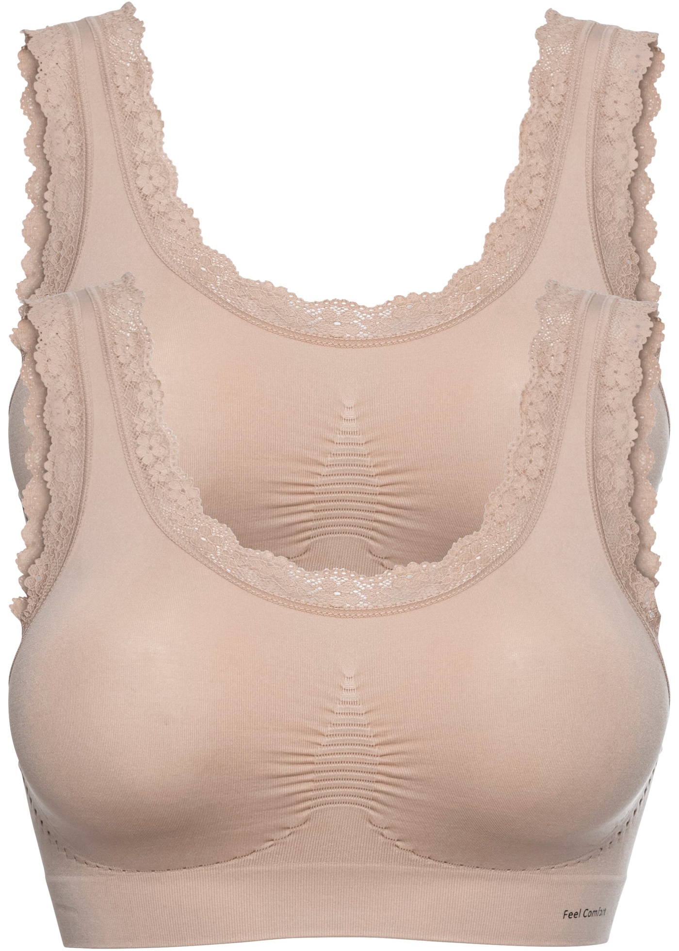 Biustonosz bezszwowy bustier z kolekcji Feel Comfort (2 szt.)