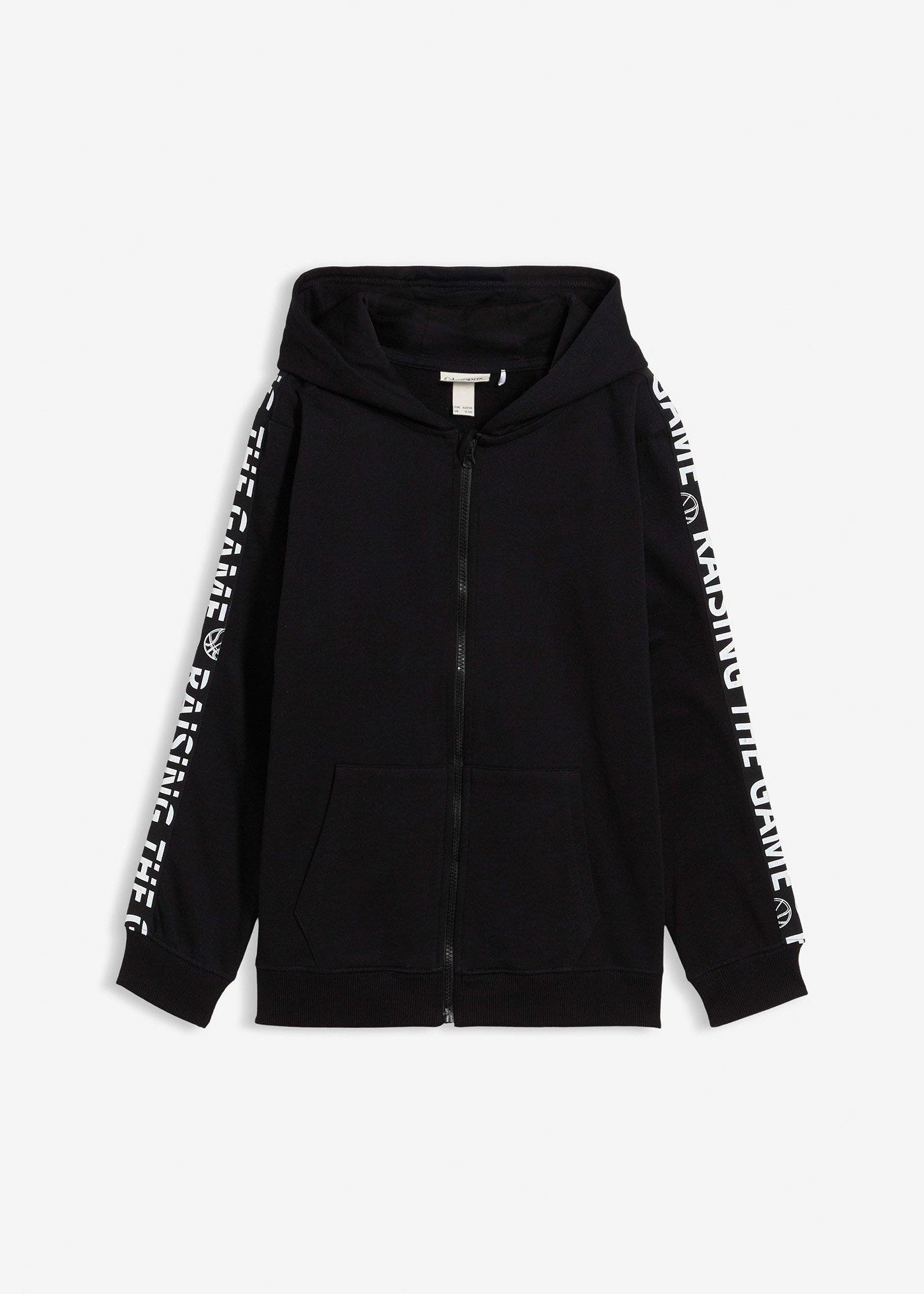 Bluza rozpinana z kapturem z bawełny organicznej