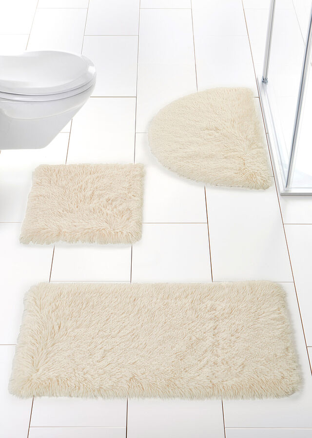 Dywaniki łazienkowe ze sztucznym futerkiem i pianką memory