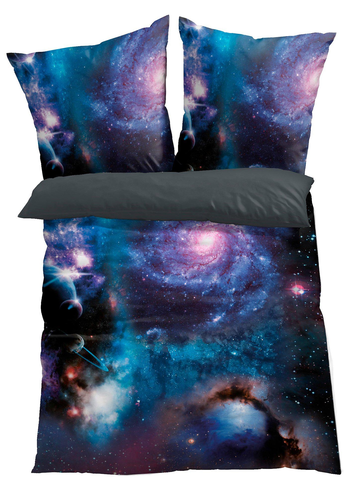 Pościel dwustronna z motywem kosmosu