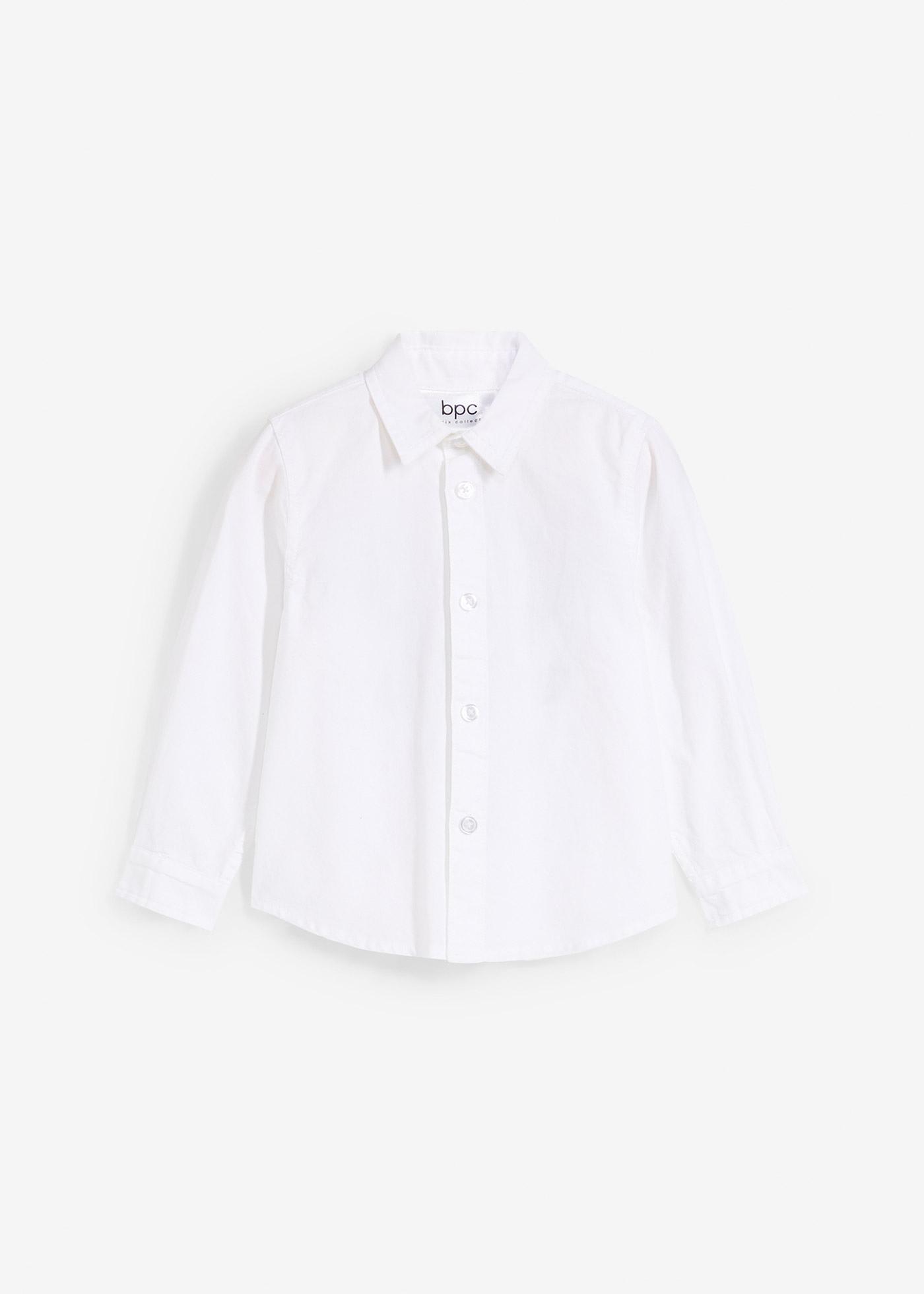 Koszula chłopięca z długim rękawem i bożonarodzeniowym motywem